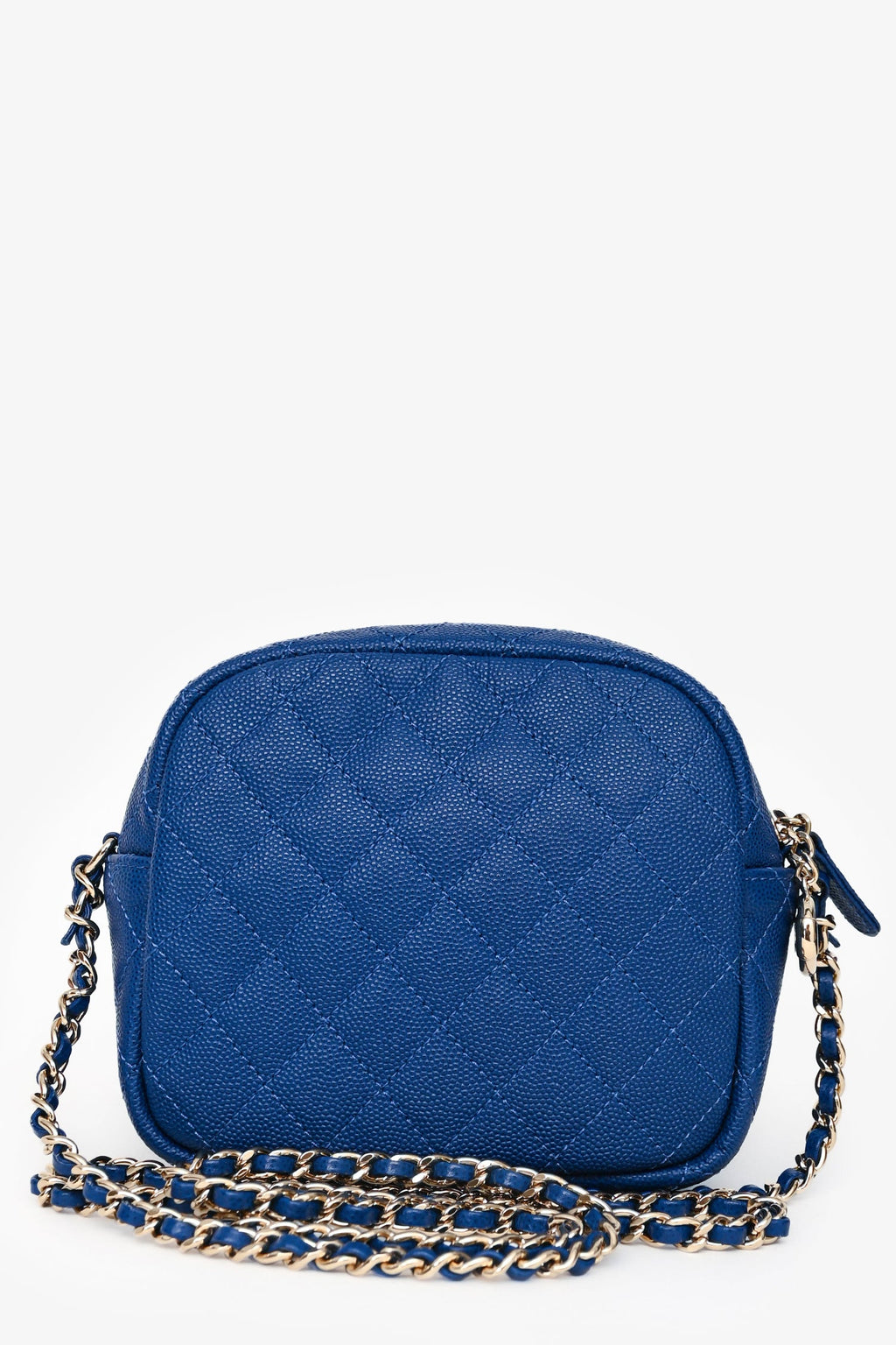 Pre-Loved Chanel™ 2019 Dark Blue Caviar Camera Bag GHW