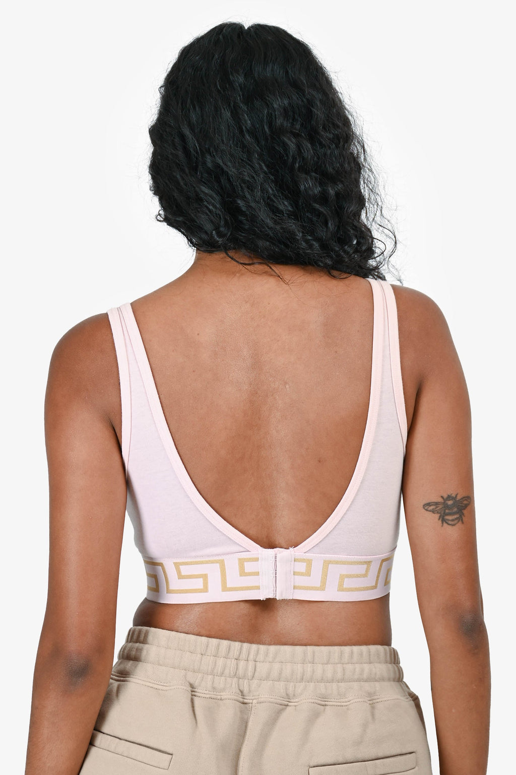Versace Pink/Gold Medusa Bralette Size 2