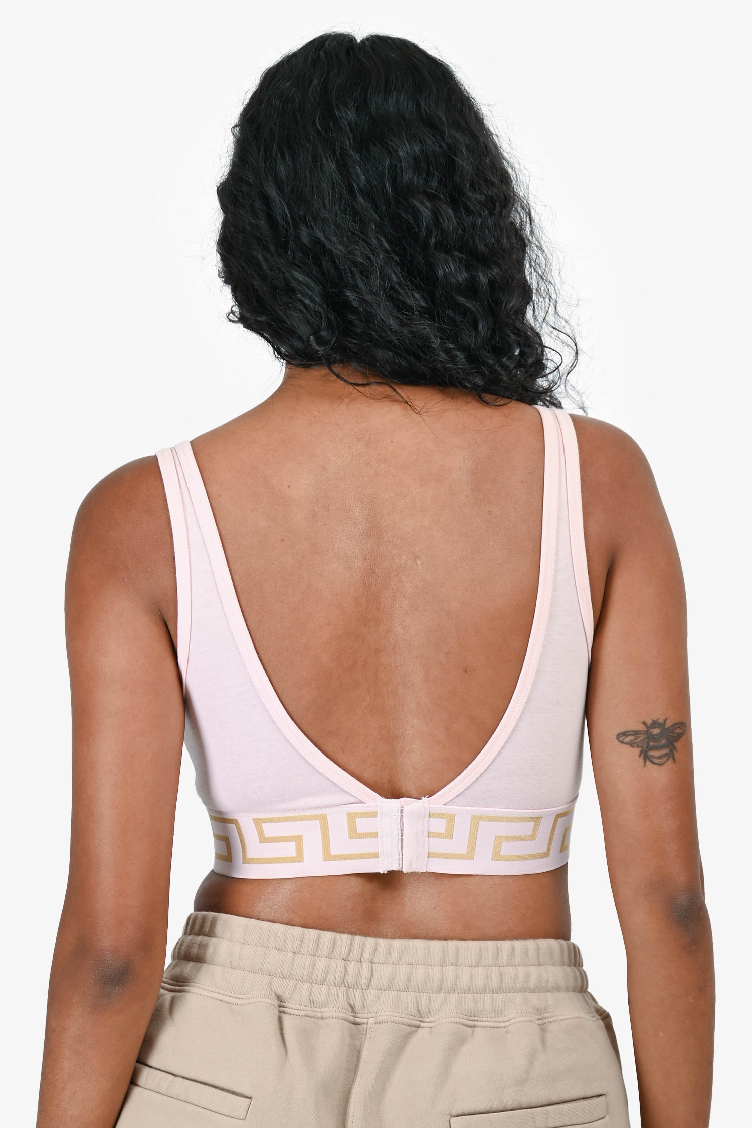 Versace Pink/Gold Medusa Bralette Size 2