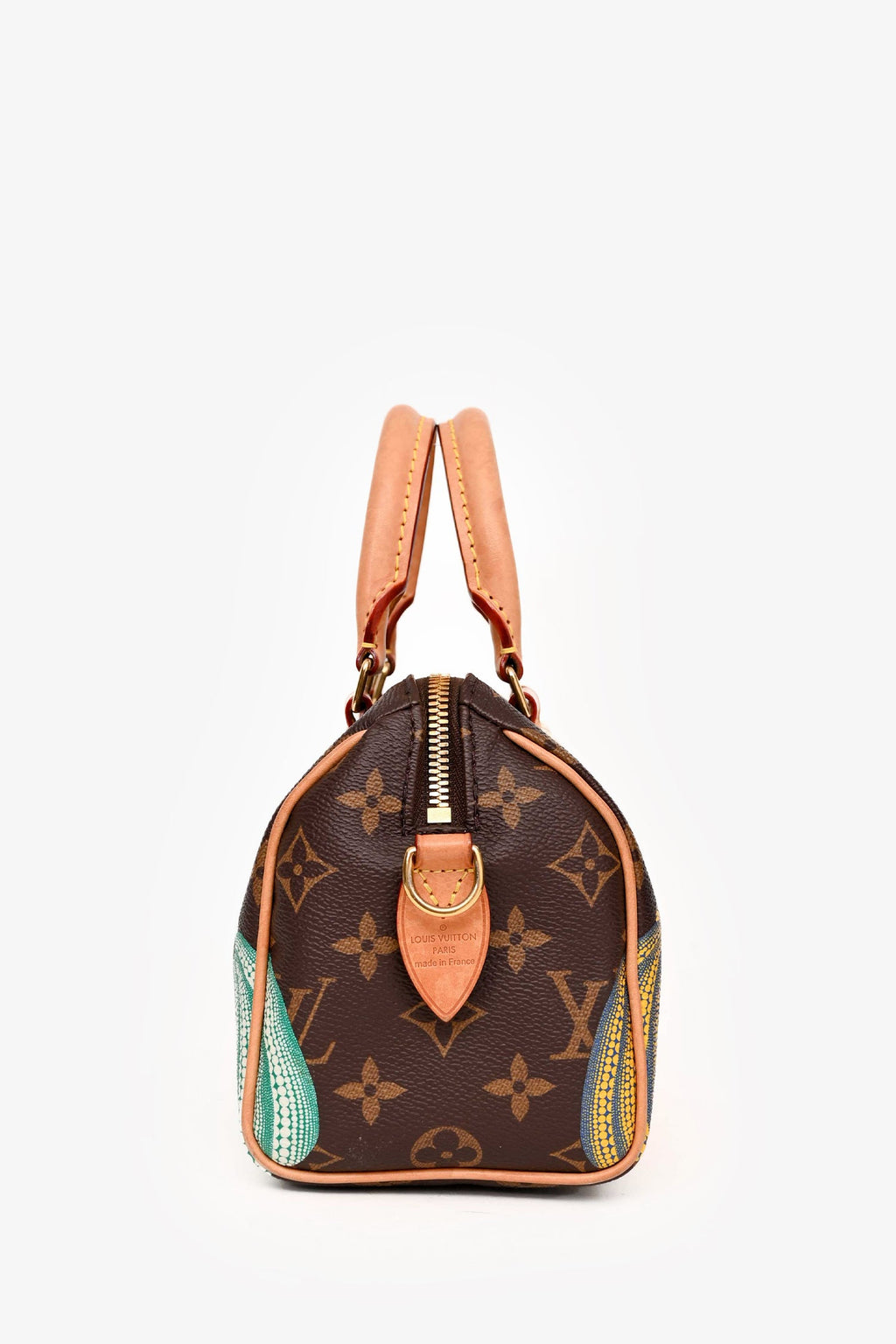 Louis Vuitton X Yayoi Kusama Monogram Pumpkin Speedy Bandouliere 20 With Strap