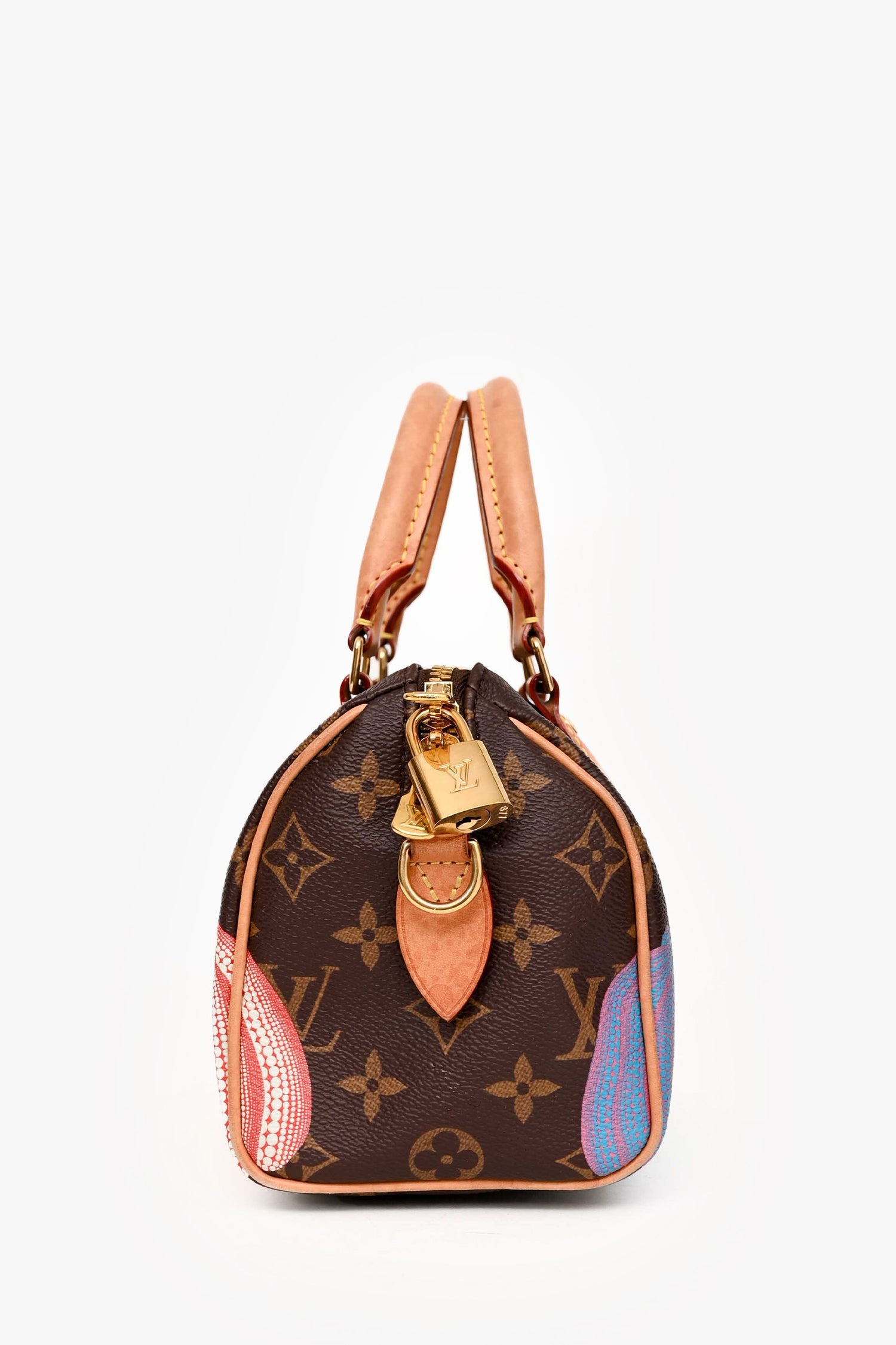 Louis Vuitton X Yayoi Kusama Monogram Pumpkin Speedy Bandouliere 20 With Strap