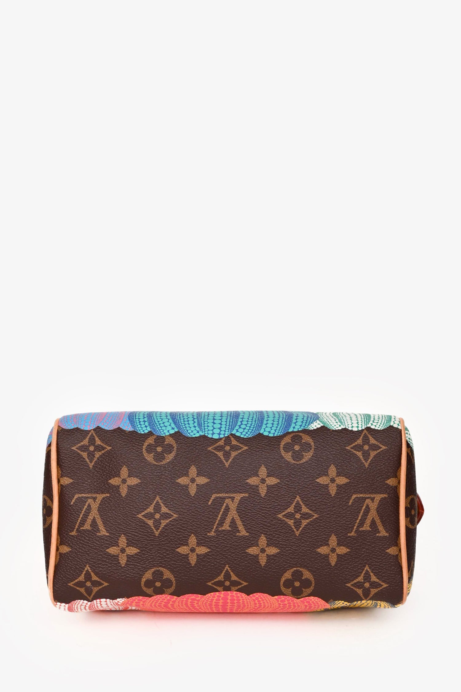 Louis Vuitton X Yayoi Kusama Monogram Pumpkin Speedy Bandouliere 20 With Strap