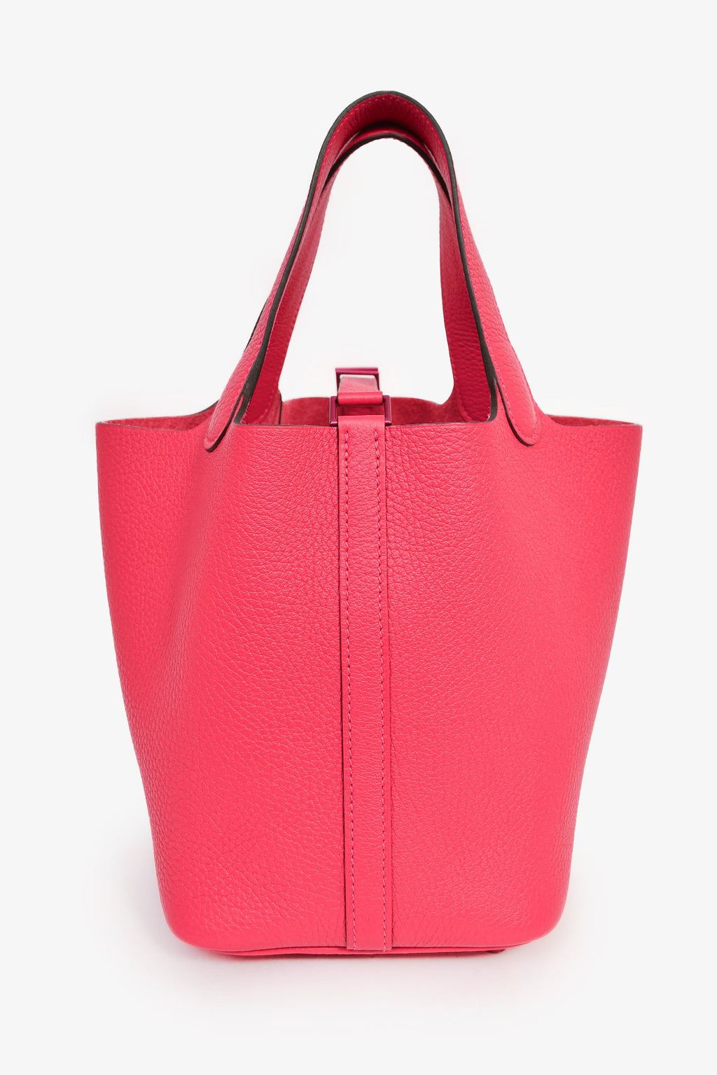 Hermès 2023 Limited Edition Rose Mexico Togo Picotin Monochrome Lock 18