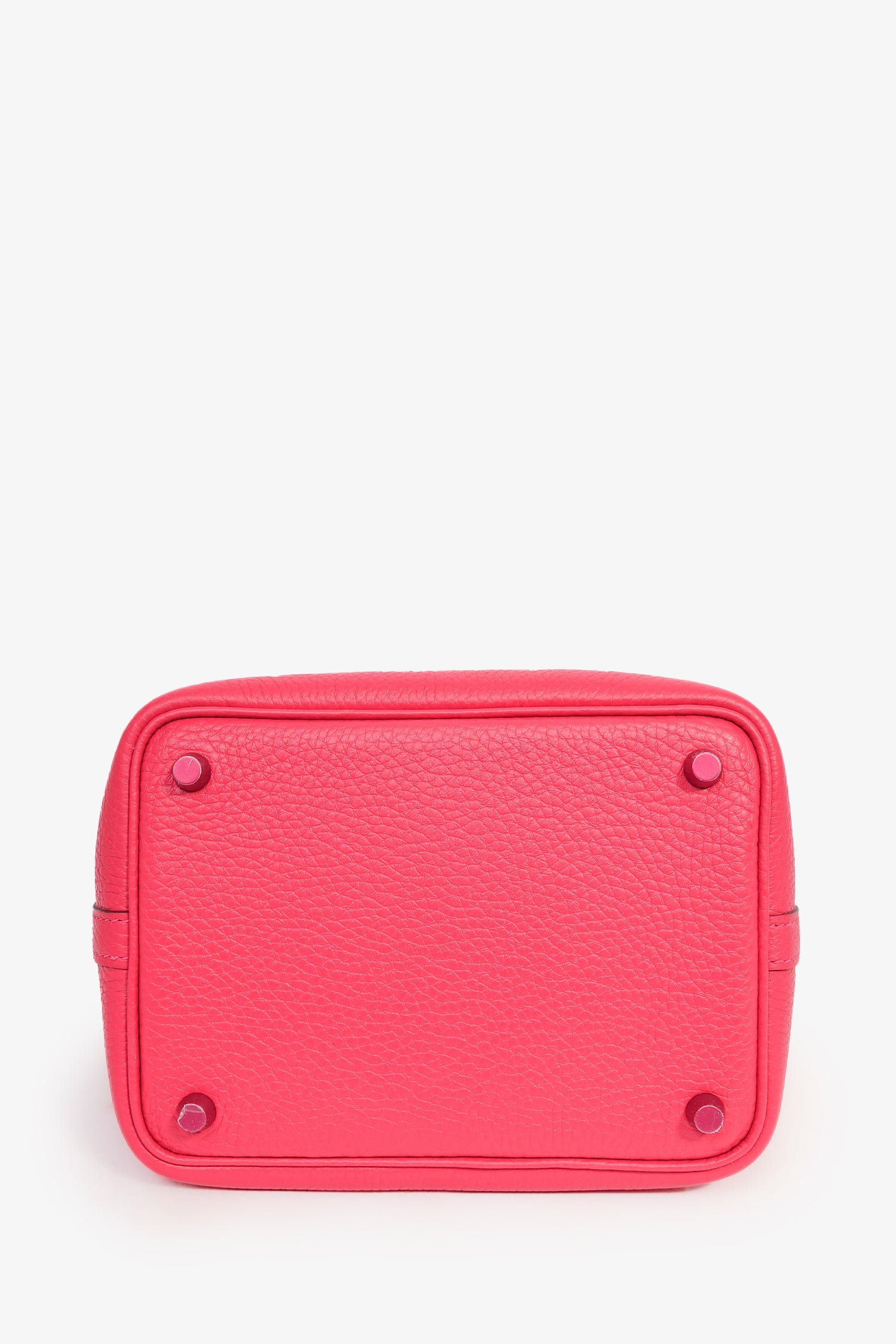 Hermès 2023 Limited Edition Rose Mexico Togo Picotin Monochrome Lock 18