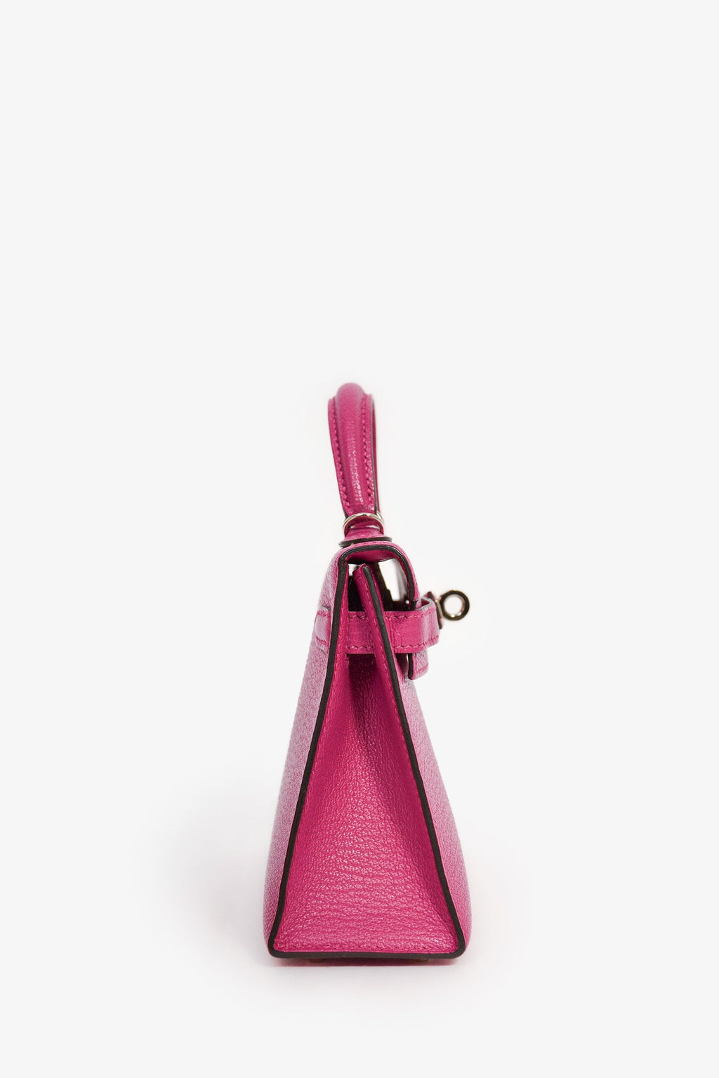 Hermès 2018 Rose Poupre Mysore Chevre Leather Mini Kelly PHW