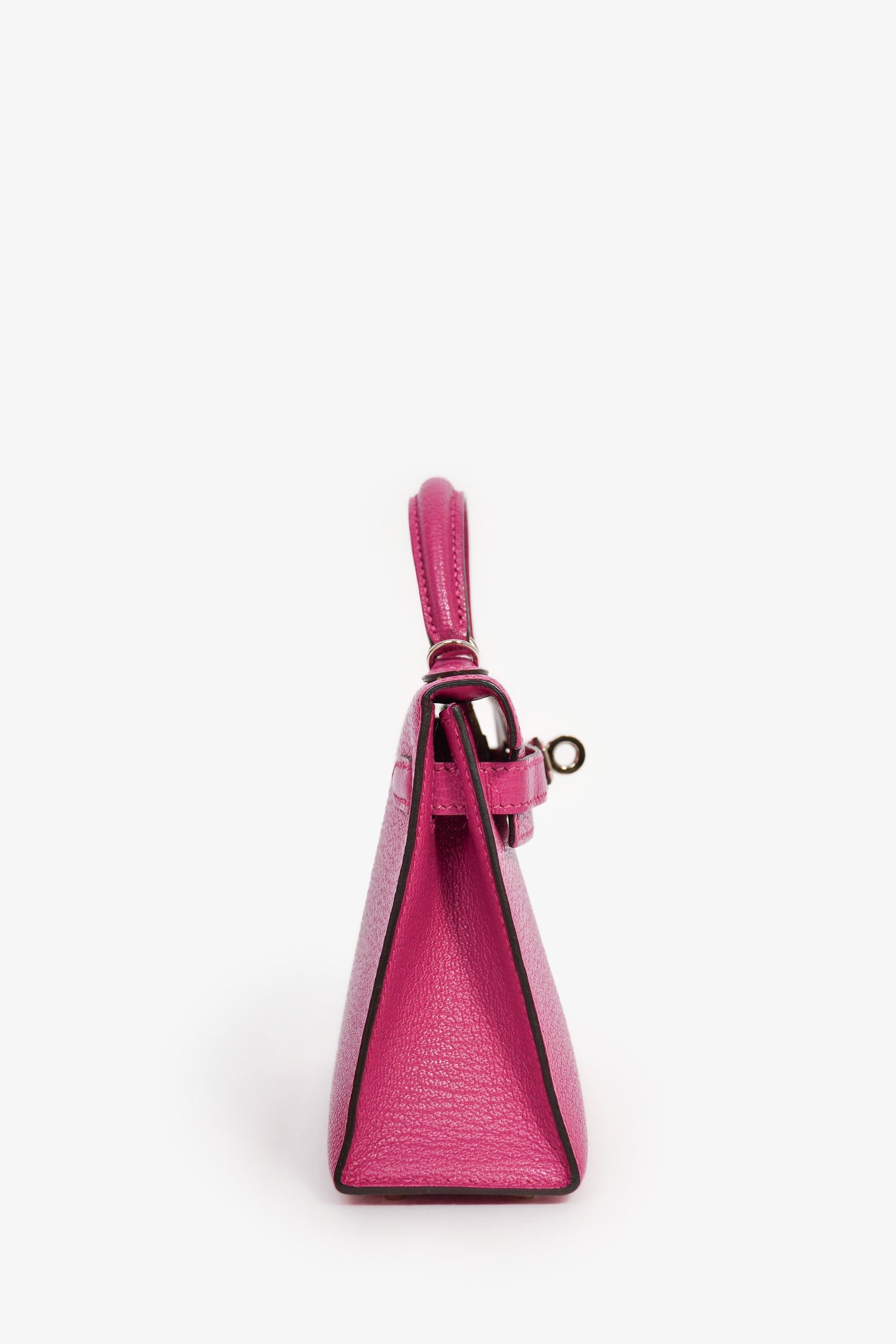 Hermès 2018 Rose Poupre Mysore Chevre Leather Mini Kelly PHW