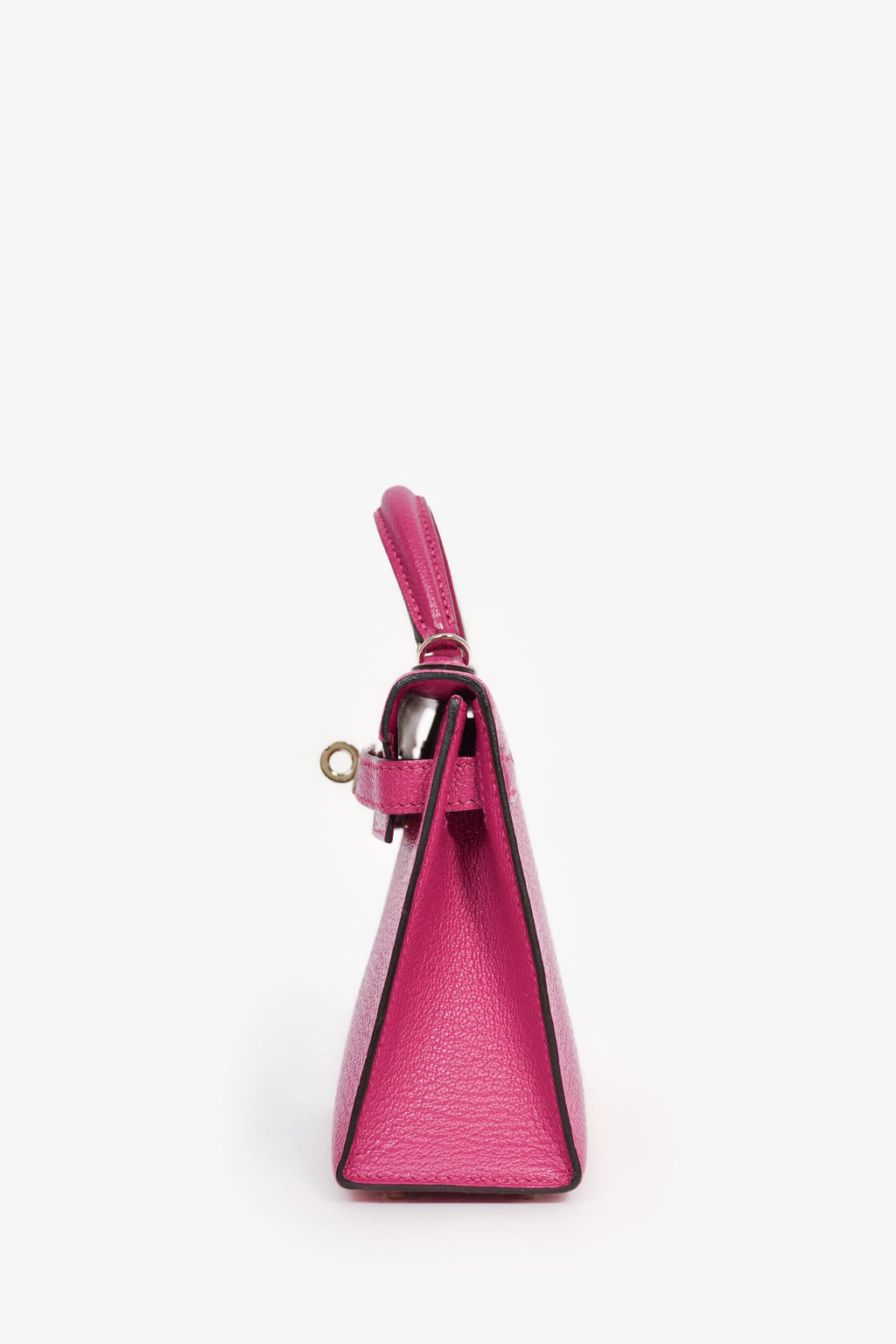 Hermès 2018 Rose Poupre Mysore Chevre Leather Mini Kelly PHW
