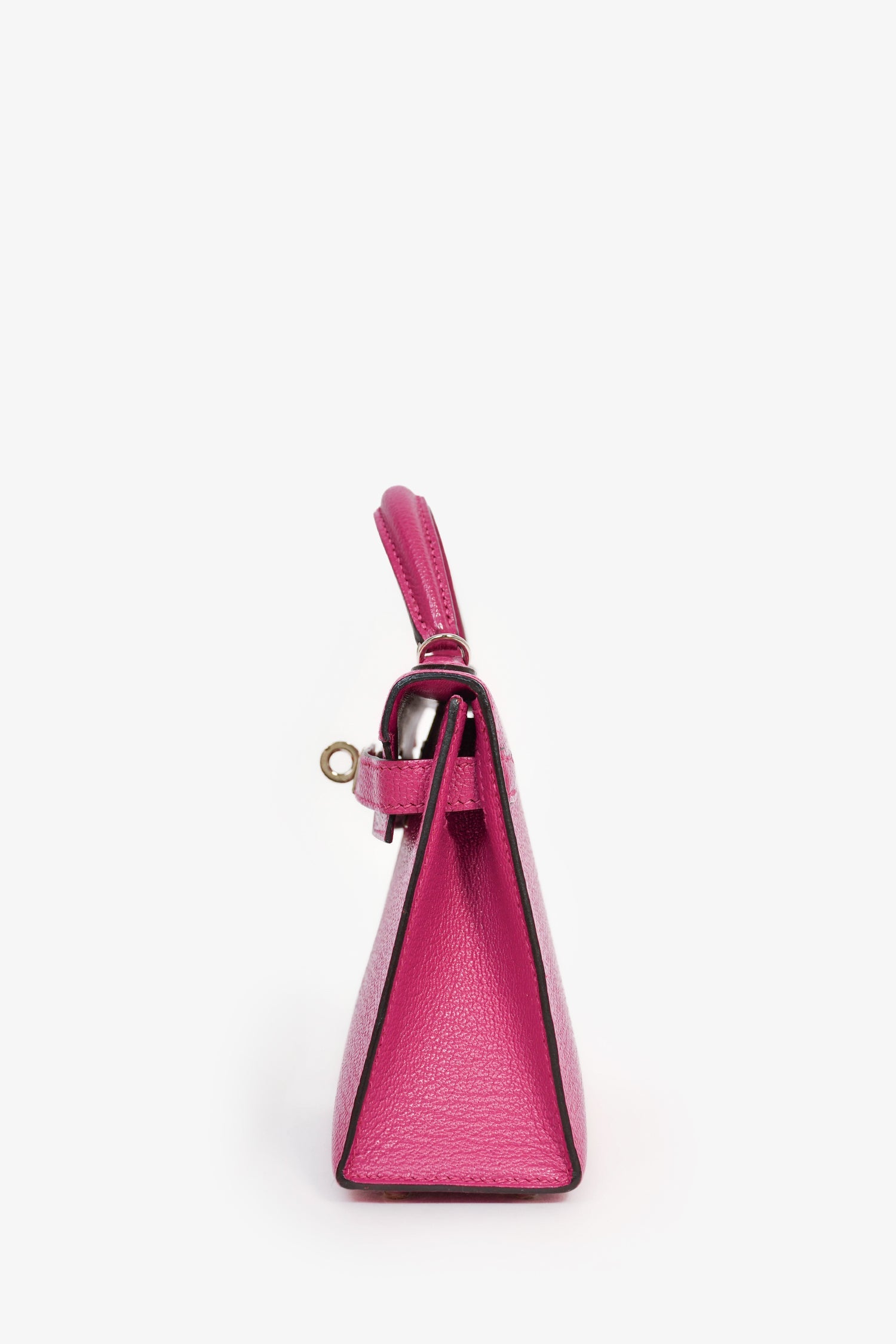 Hermès 2018 Rose Poupre Mysore Chevre Leather Mini Kelly PHW