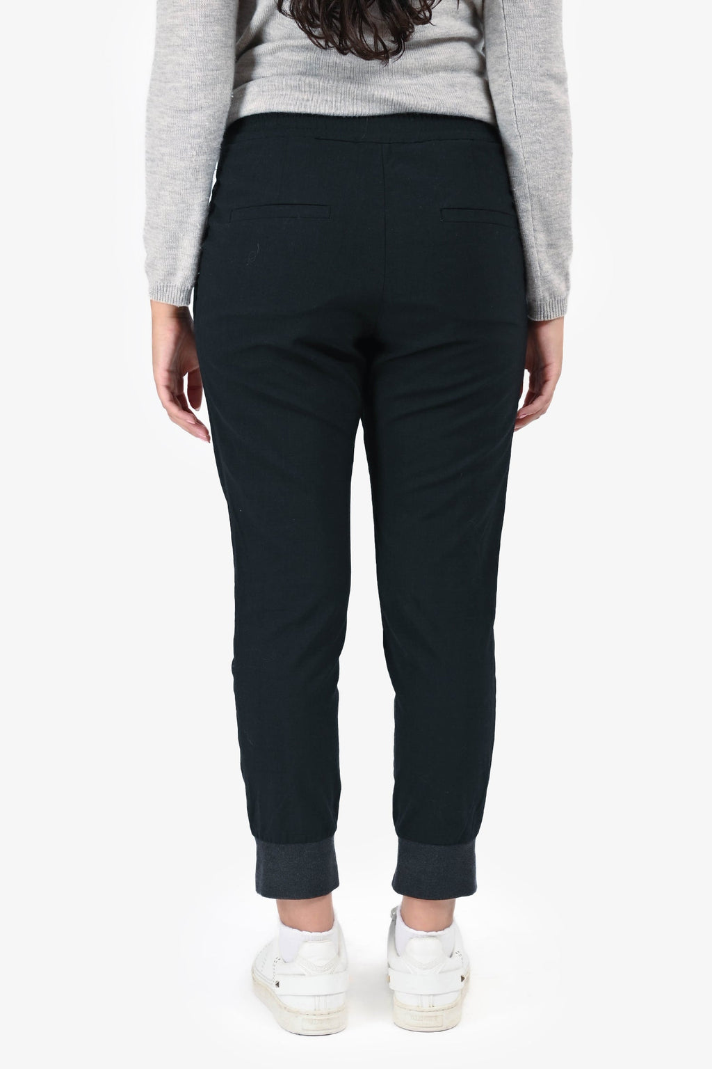Brunello Cucinelli Black Wool Lightweight Joggers Size 6