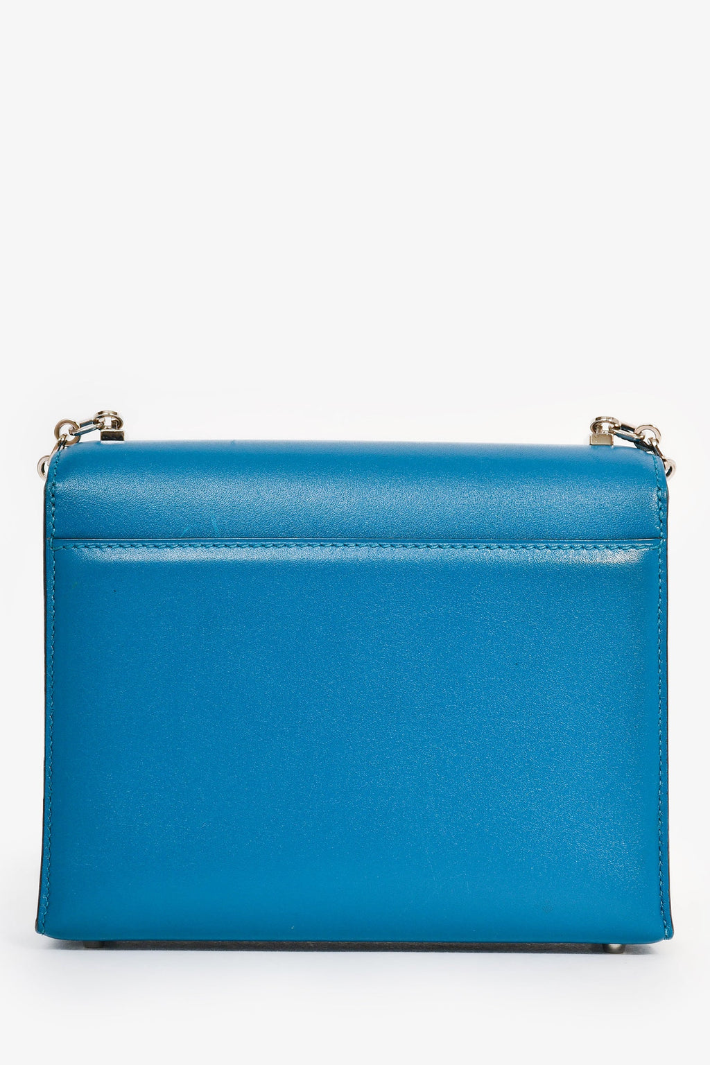 Hermès 2019 Blue Leather Mini 'Verrou Chaîne 17' Crossbody