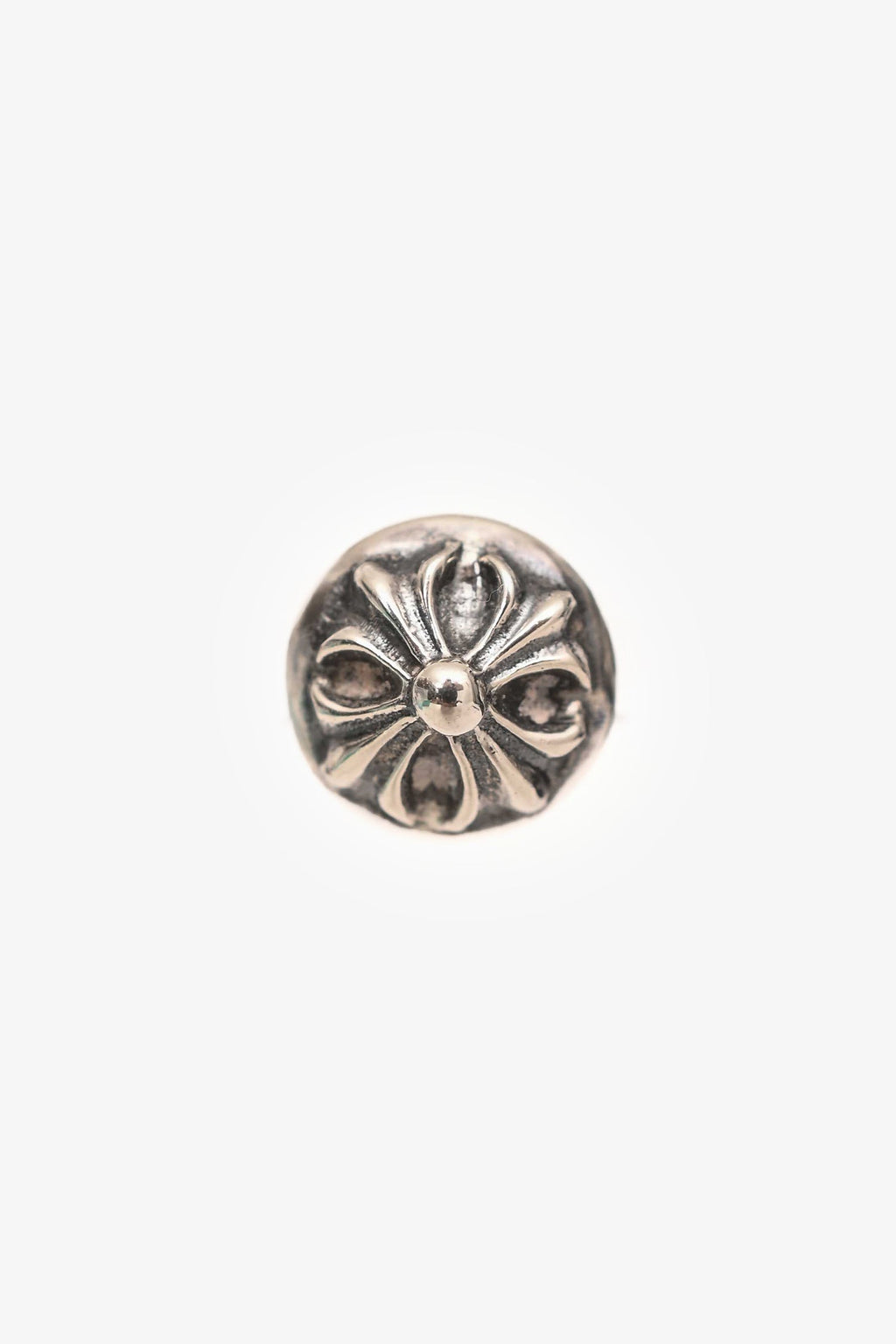 Chrome Hearts Sterling Silver Motif Single Ear Stud