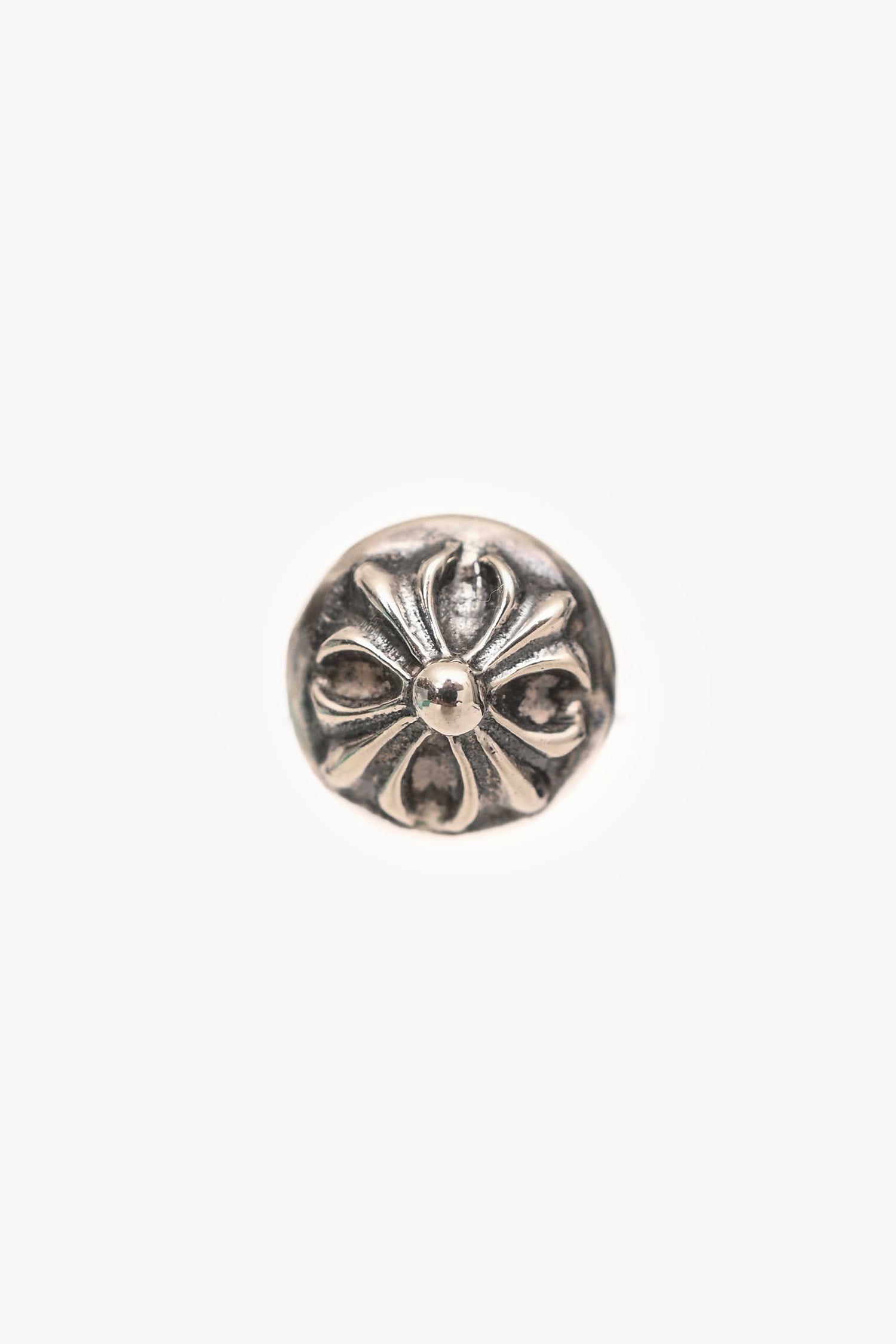 Chrome Hearts Sterling Silver Motif Single Ear Stud