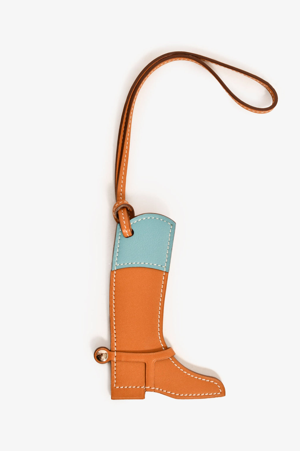 Hermès Brown Leather Paddock Boot Bag Charm