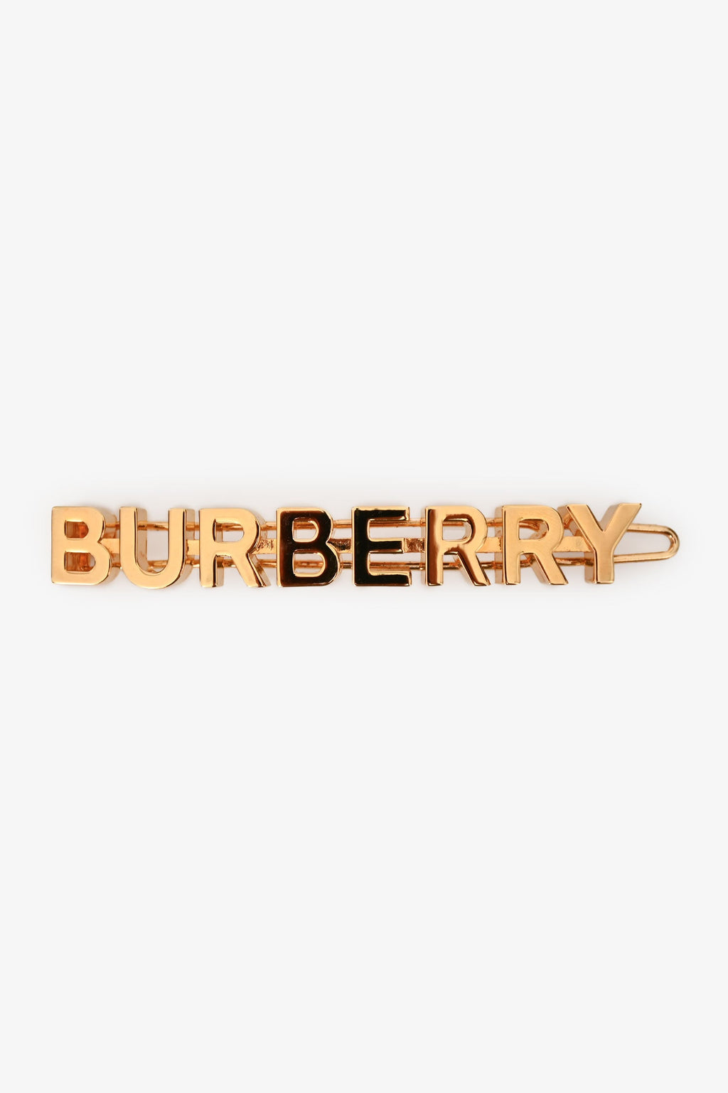 Burberry Gold Tone Metal 'Burberry Love' Hair Clip