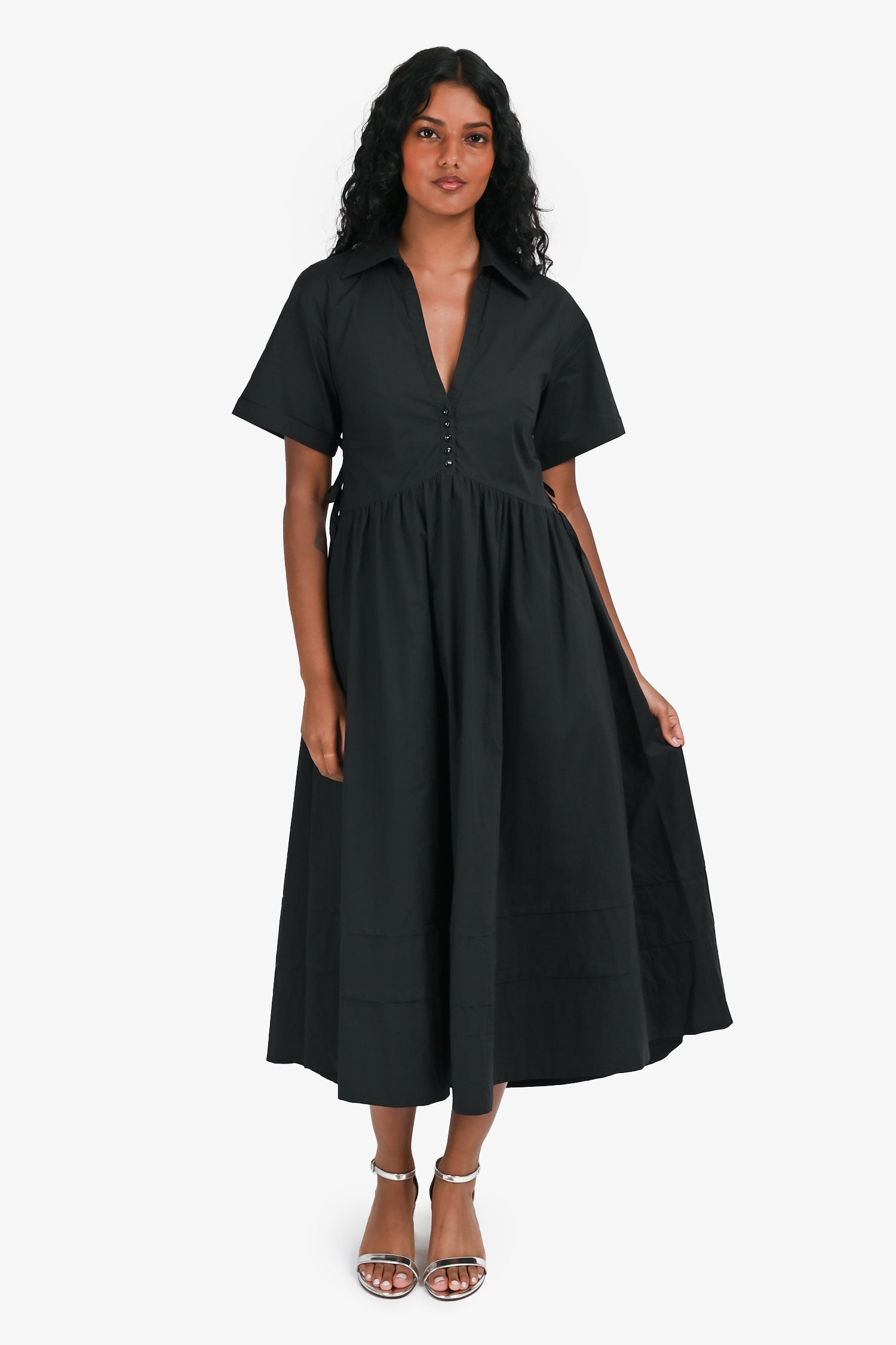 Acler Black Open-Back Maxi Dress Size 2