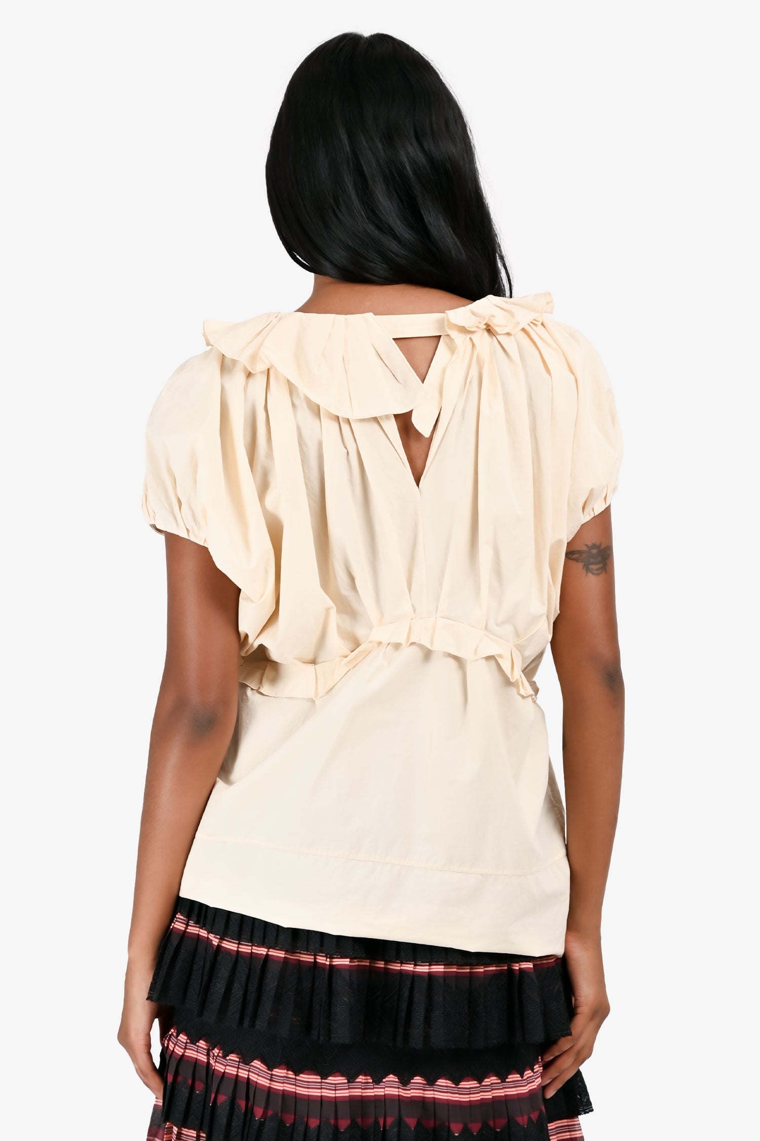 Marni Yellow Pleated Blouse Size 40