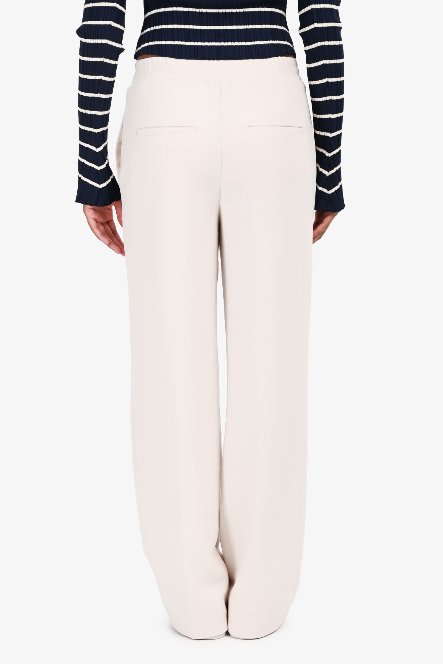 Sea New York Beige Front Seam Elastic Waist Pants Size XXS