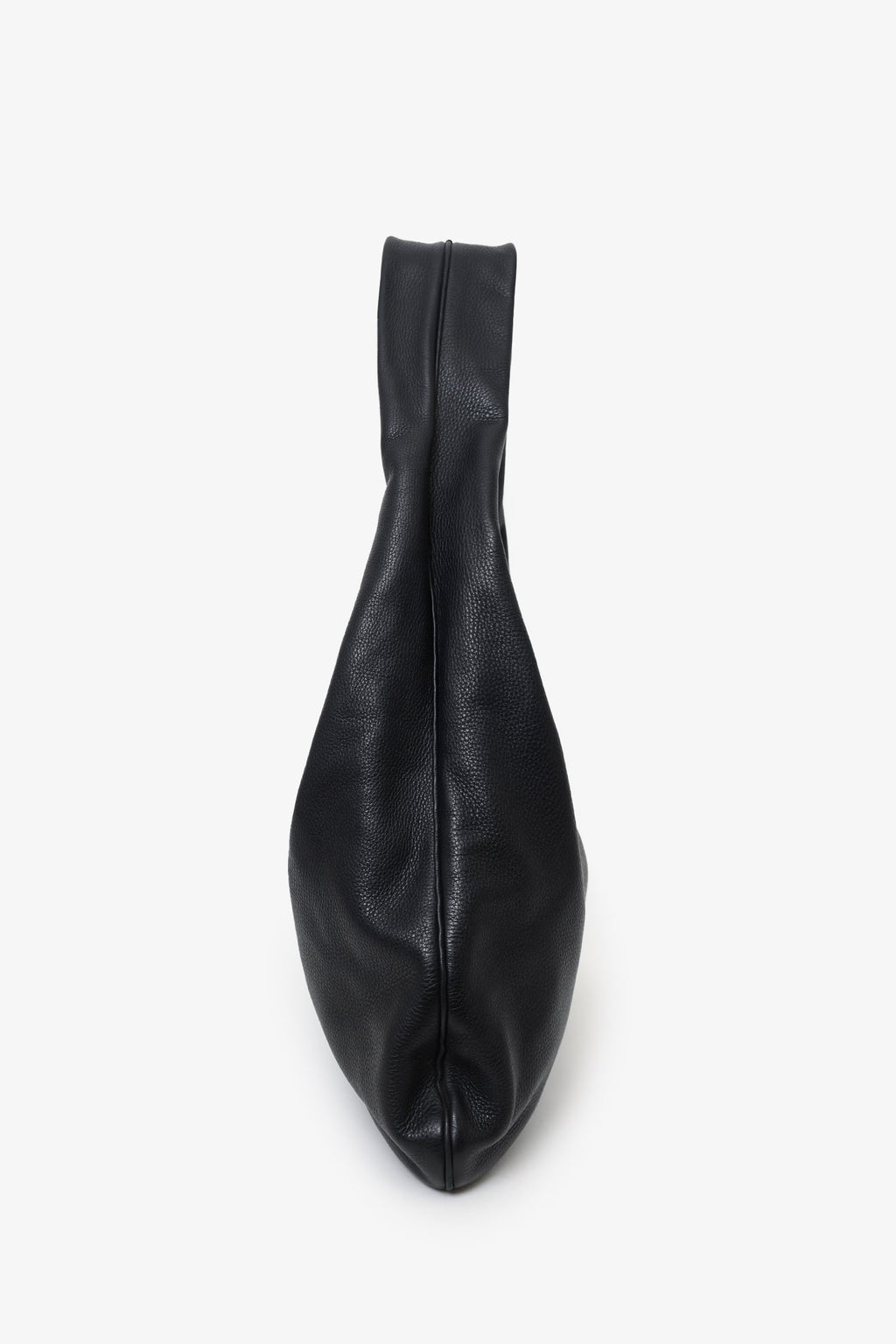 The Row Black Leather Medium Everyday Shoulder Bag