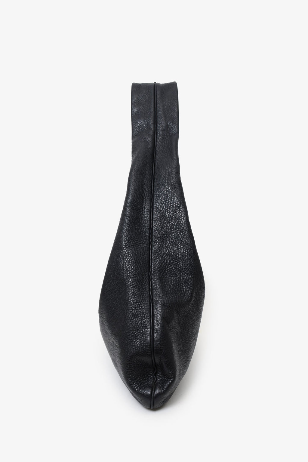 The Row Black Leather Medium Everyday Shoulder Bag
