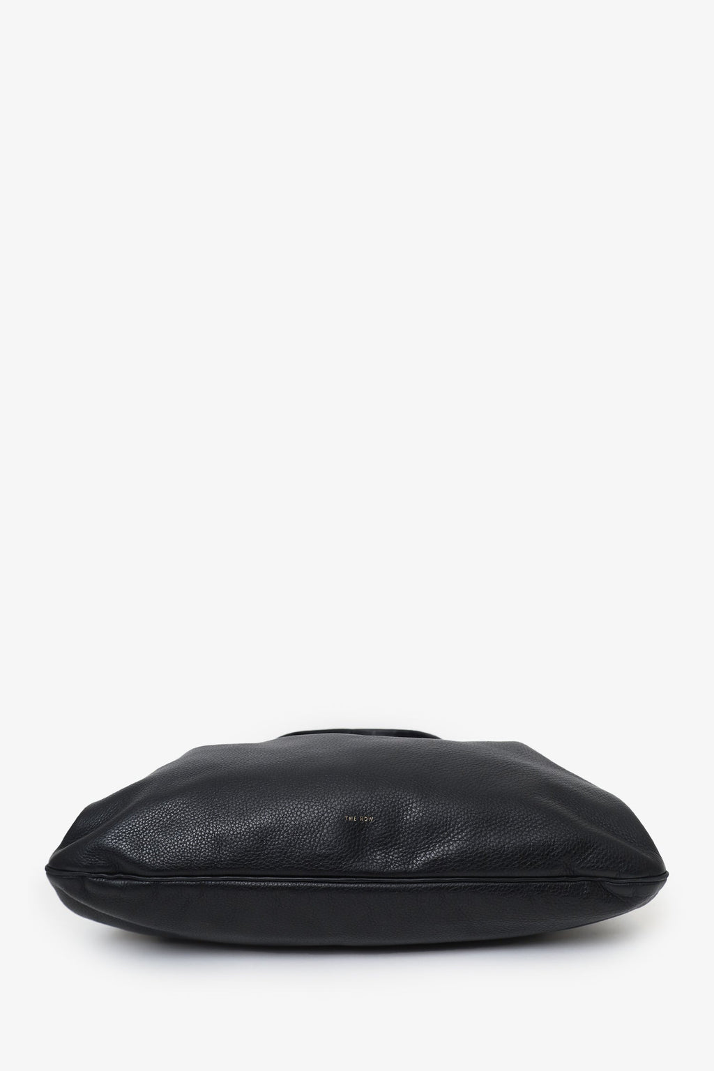 The Row Black Leather Medium Everyday Shoulder Bag