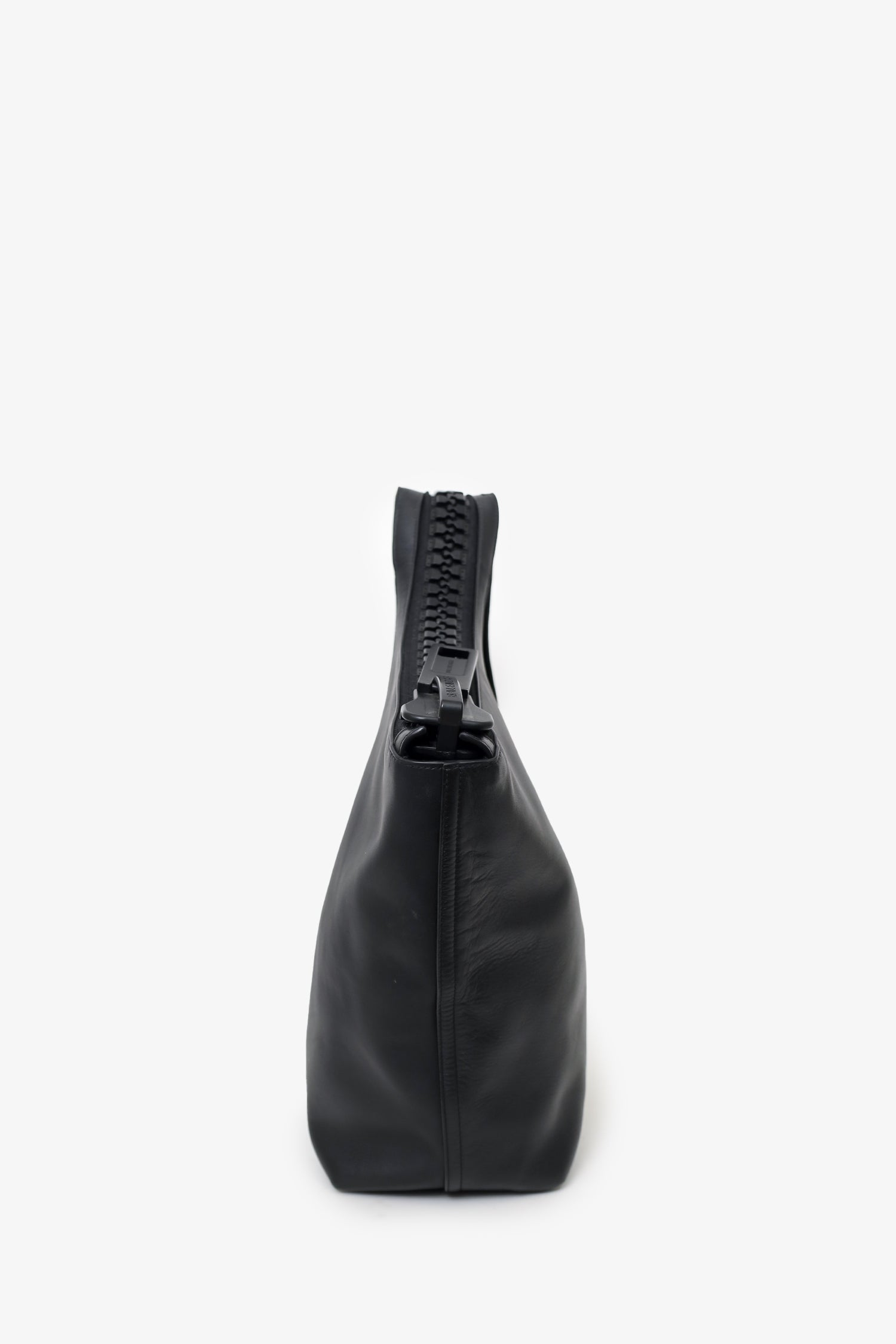 Balenciaga Black Smooth Leather Large MegaZip Tote Bag