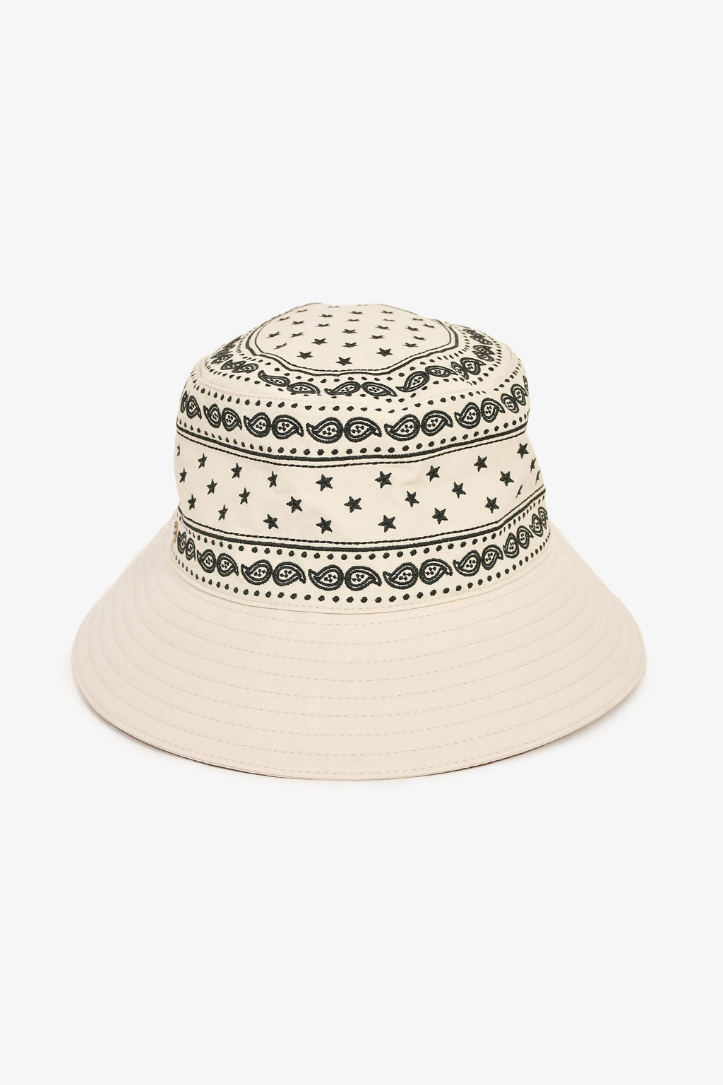 Hermès Cream Paisley Bucket Hat Size 57