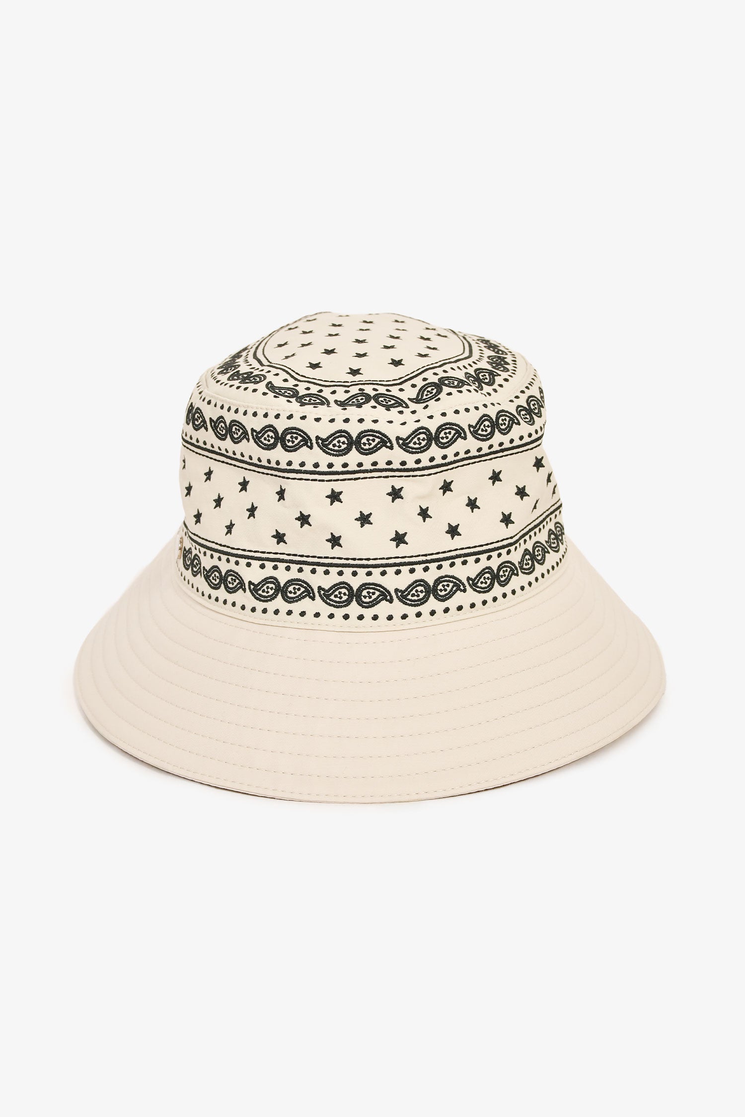 Hermès Cream Paisley Bucket Hat Size 57
