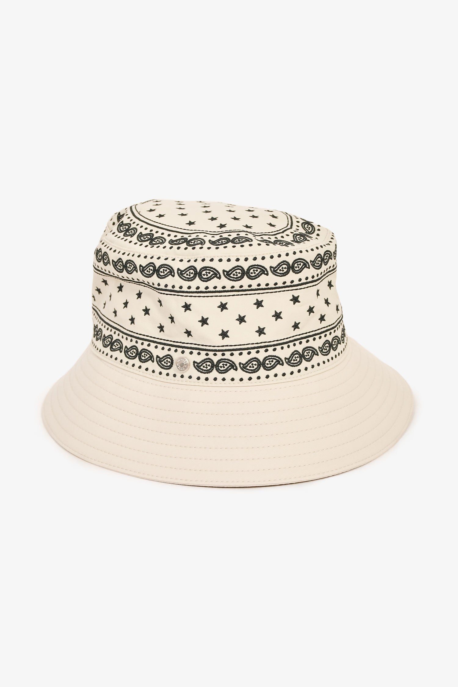 Hermès Cream Paisley Bucket Hat Size 57