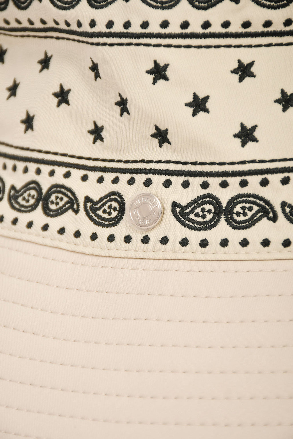 Hermès Cream Paisley Bucket Hat Size 57