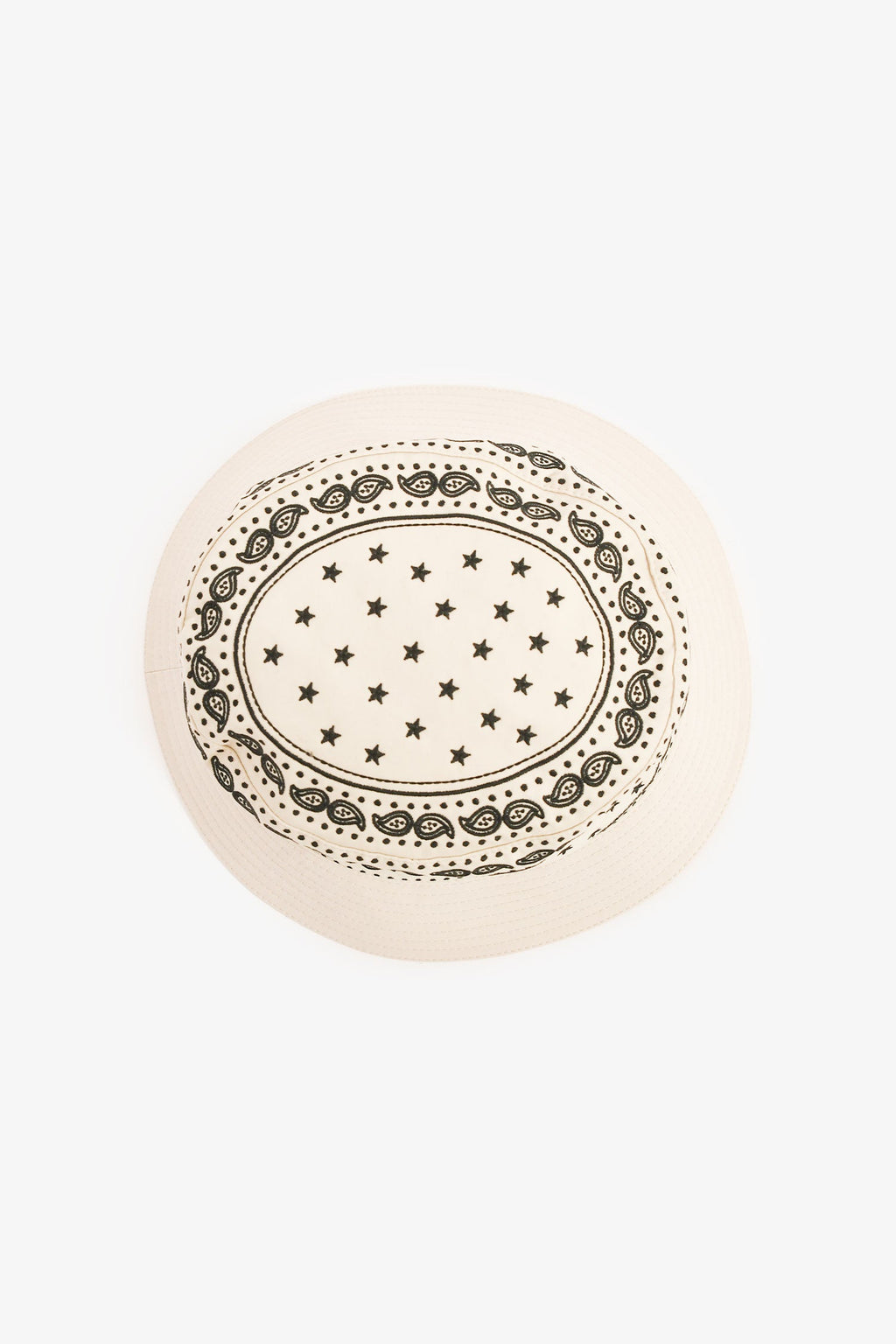 Hermès Cream Paisley Bucket Hat Size 57