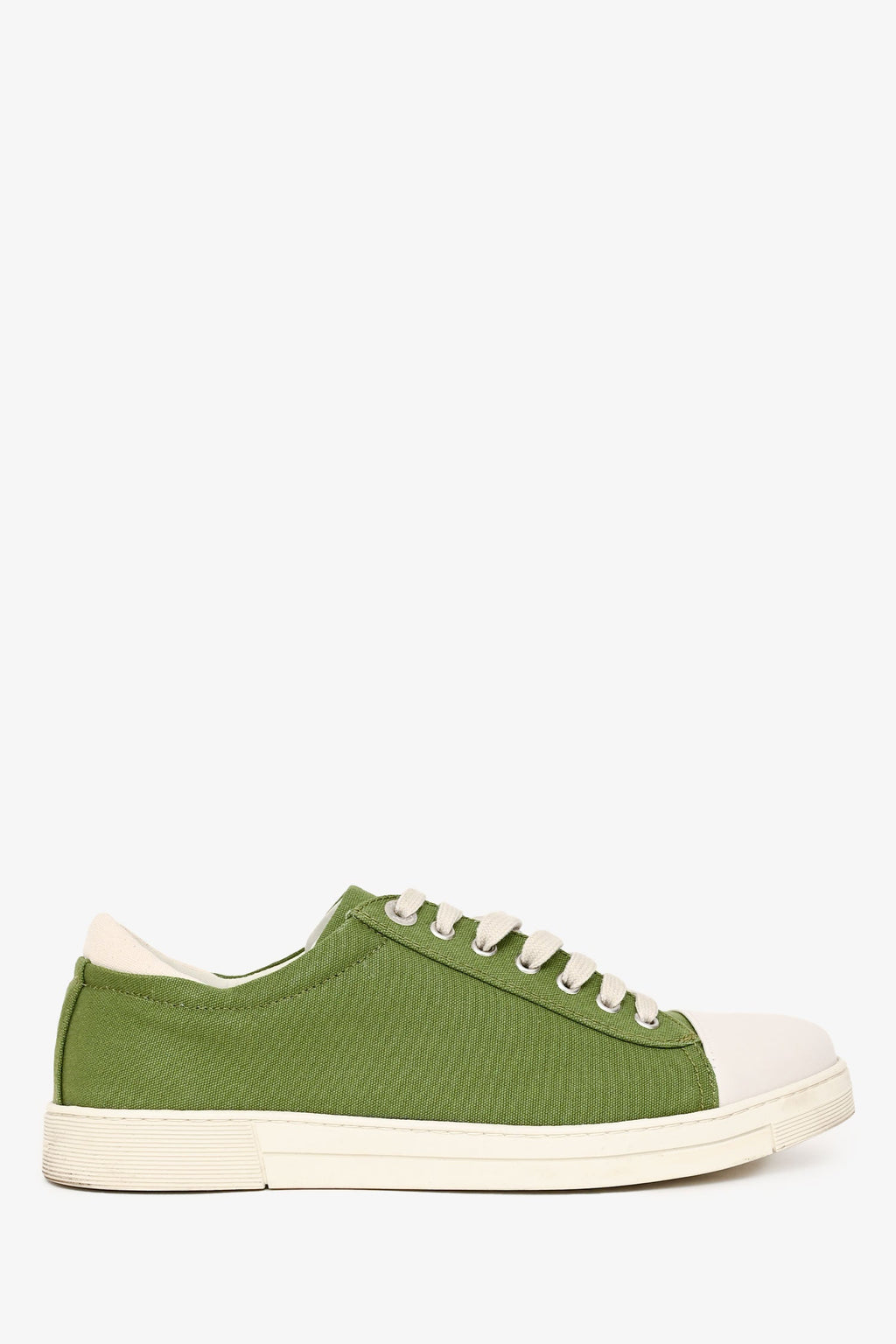 Salvatore Ferragamo Green/White Low Top Sneakers Size 7