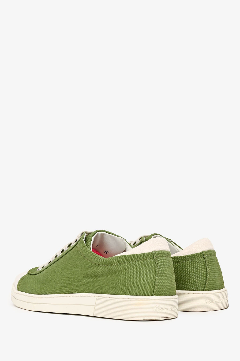 Salvatore Ferragamo Green/White Low Top Sneakers Size 7