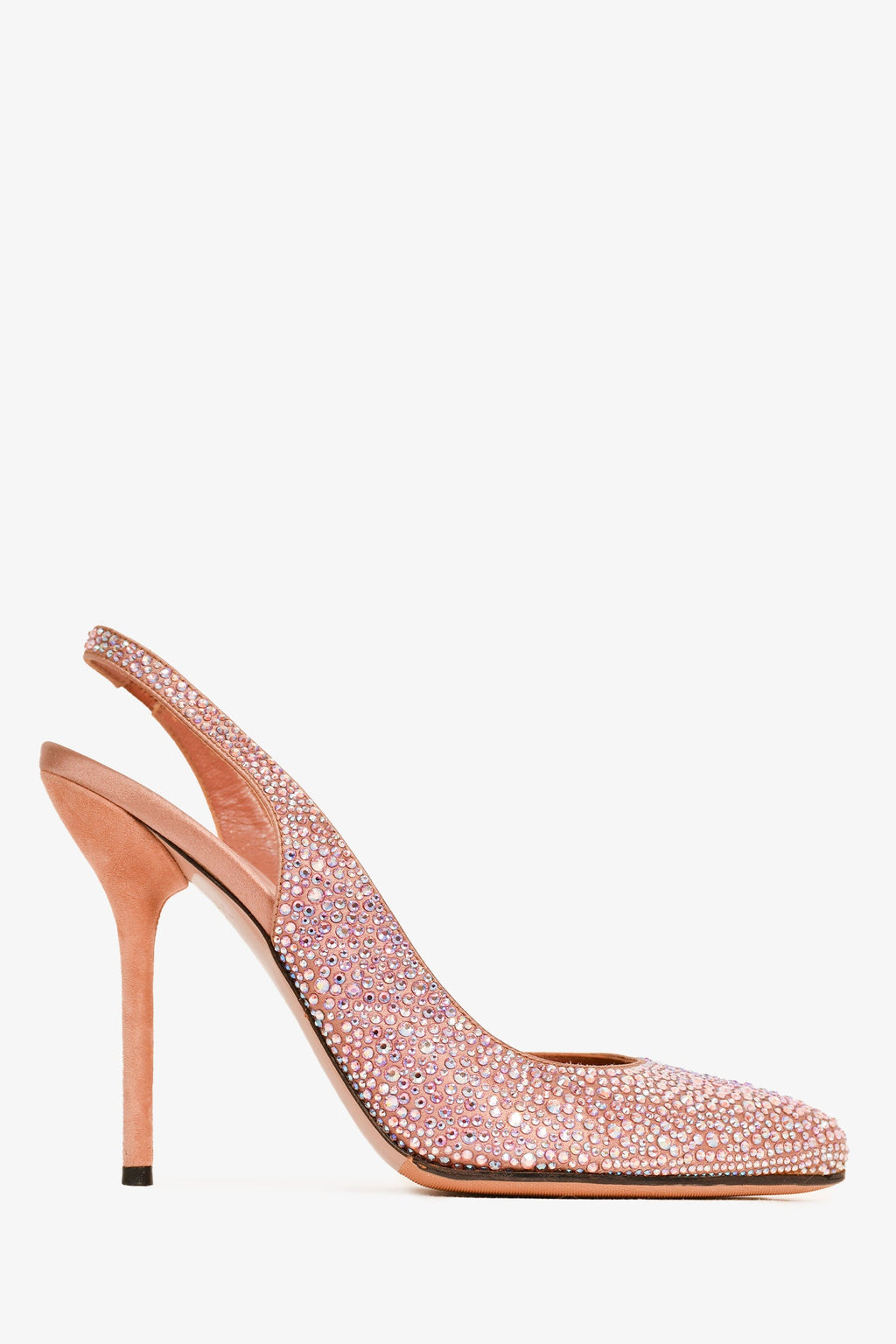 Gucci Pink/Crystal Pointed Toe Pumps Size 35.5