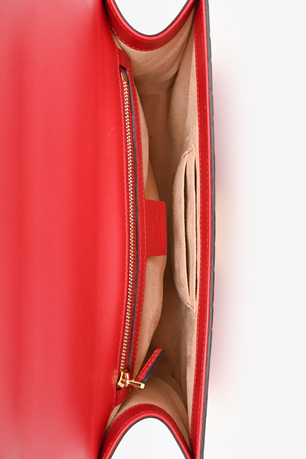 Gucci Red Guccissima Leather Padlock Shoulder Bag