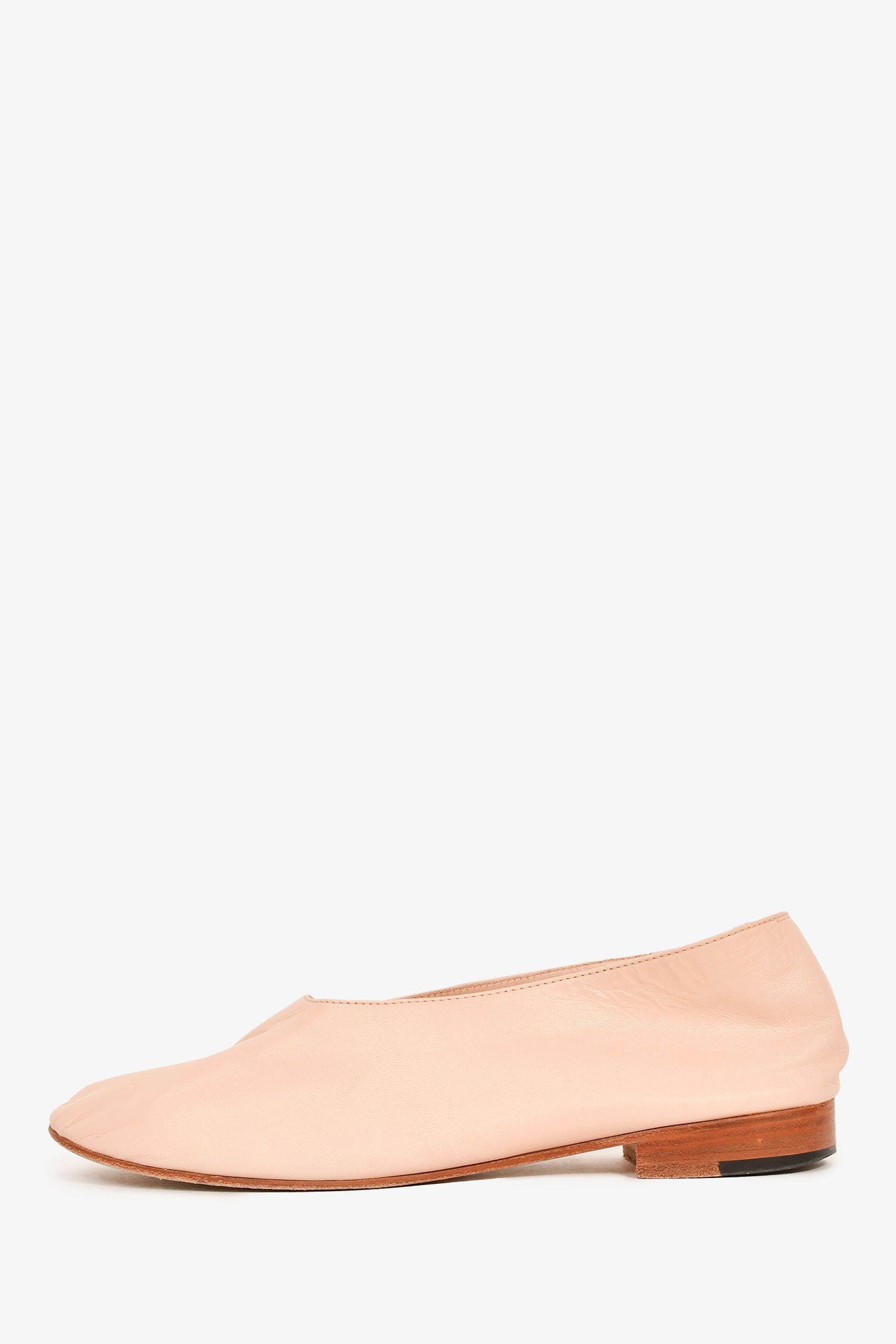 Martianiano Nude Leather Ballet Flats Size 38.5