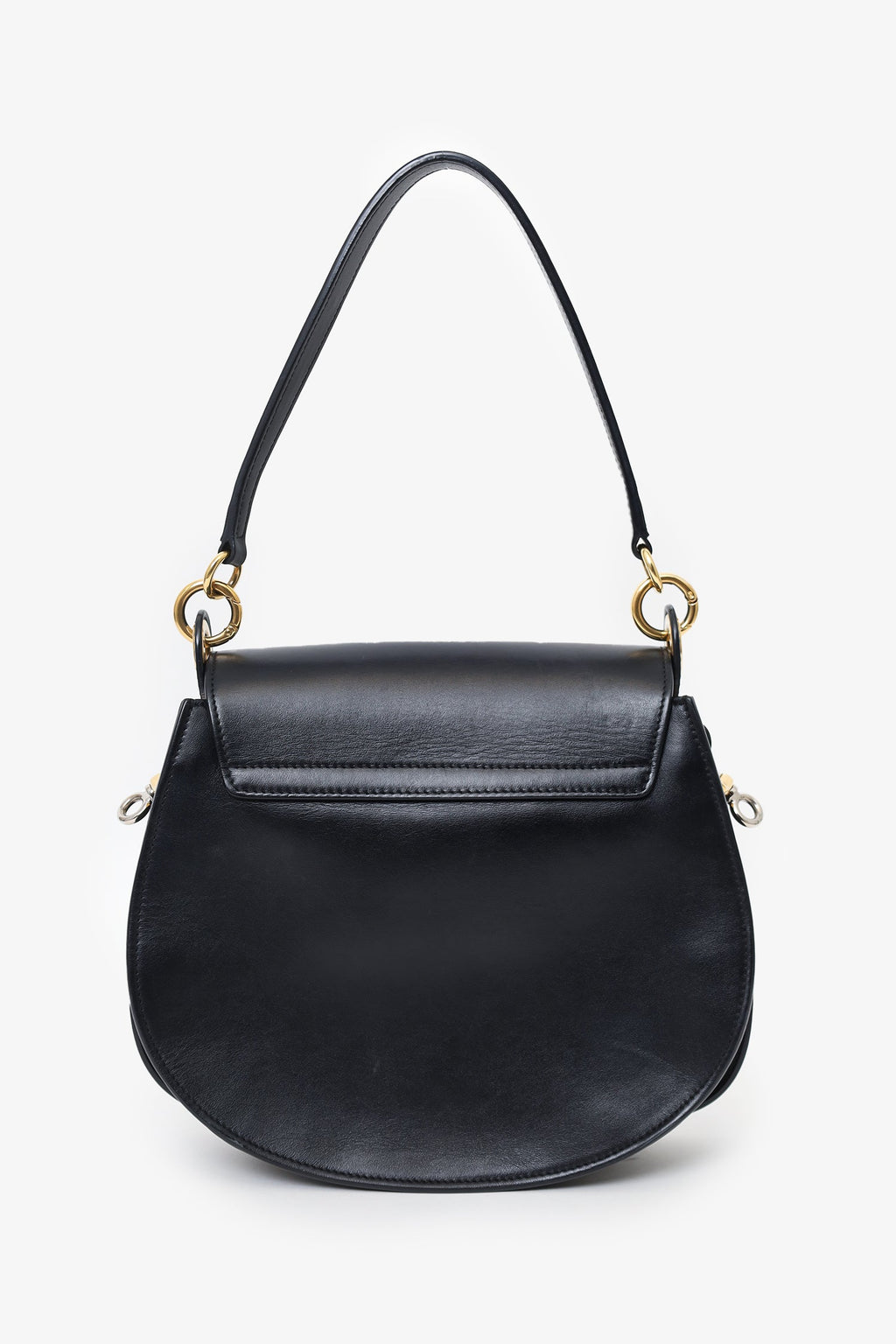 Chloé Black Leather Large Tess Camera Bag