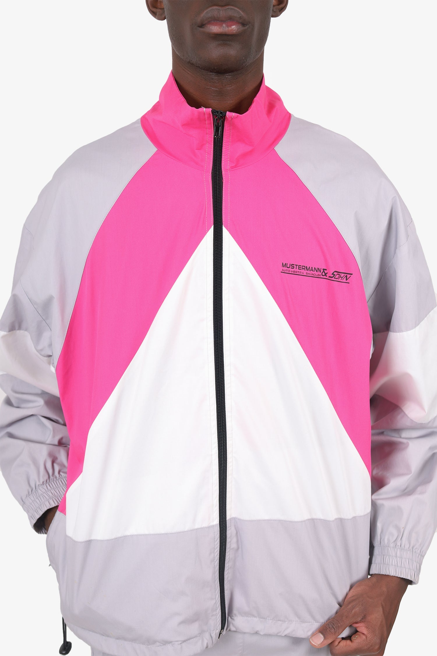 Vetements 2019 Pink/Grey/White Mustermann Track Suit Set Size S