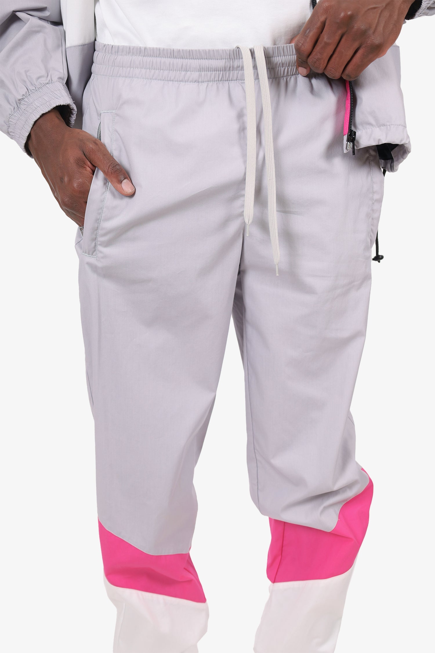 Vetements 2019 Pink/Grey/White Mustermann Track Suit Set Size S
