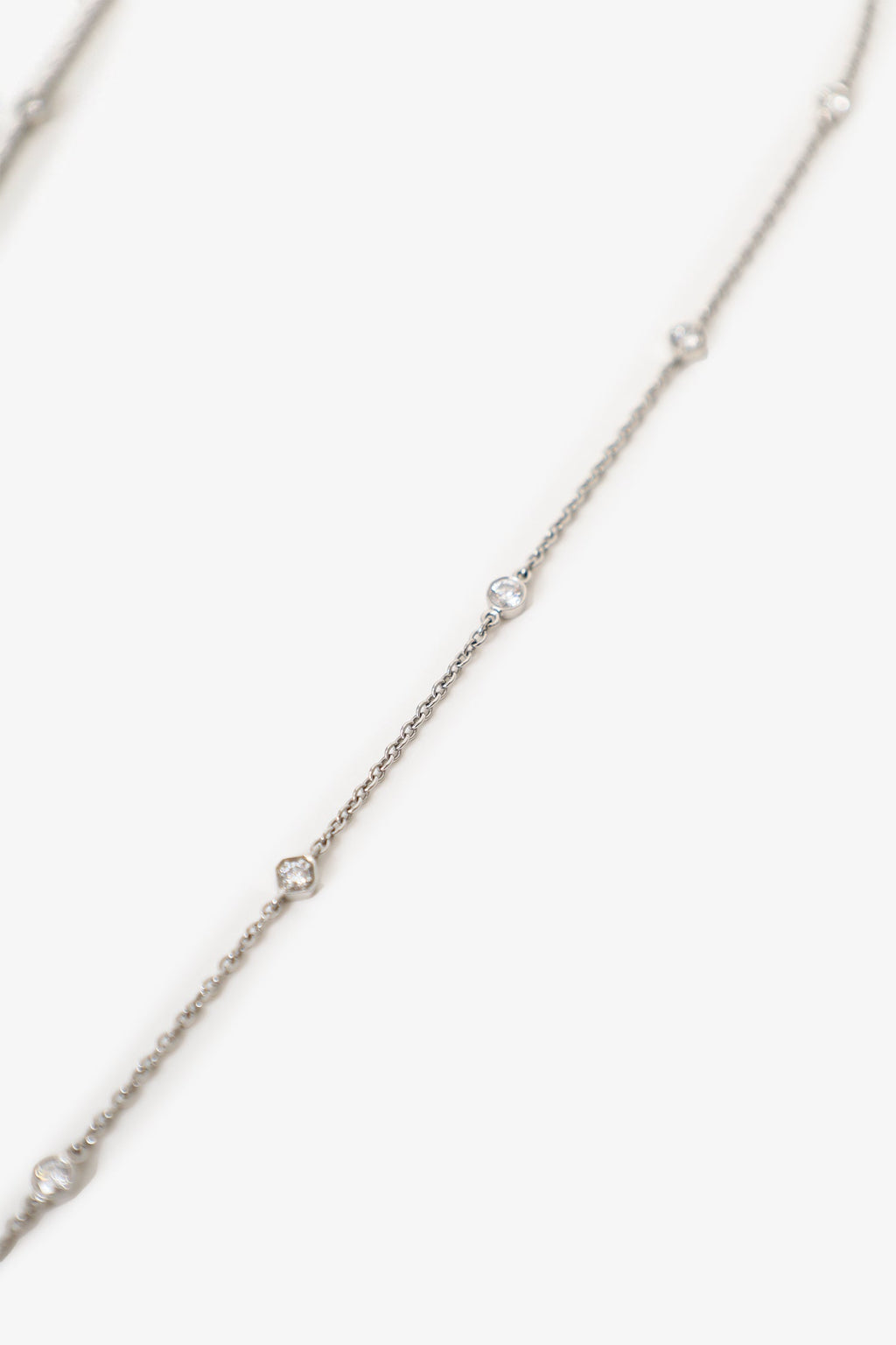 Tiffany & Co. Platinum Diamond Emerald Victoria Key Pendant on Diamond Station Chain