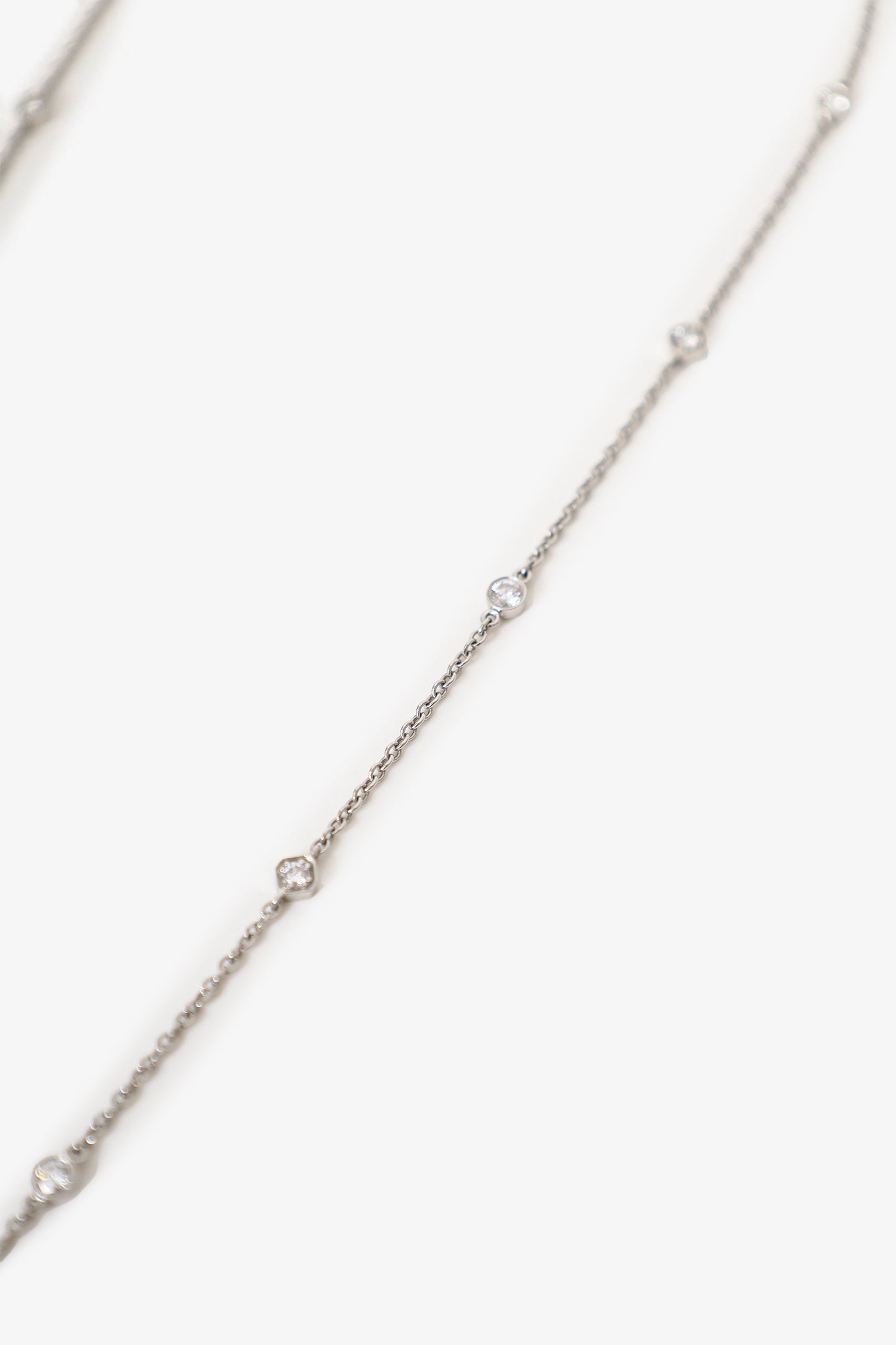 Tiffany & Co. Platinum Diamond Emerald Victoria Key Pendant on Diamond Station Chain