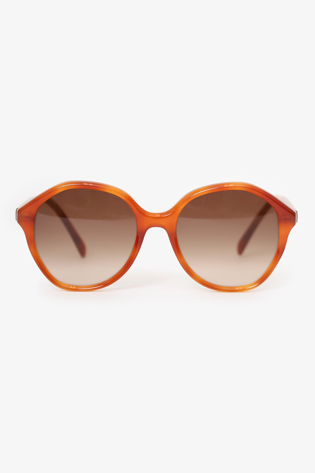 Celine Brown Frame Round Sunglasses