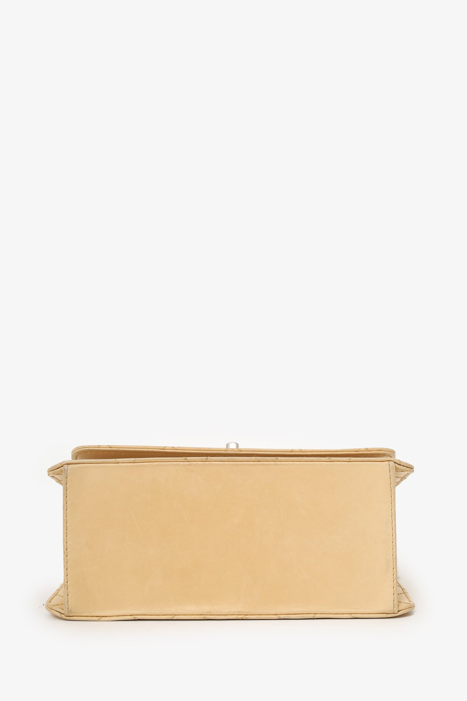 Pre-Loved Chanel™ Beige Quilted CC Shoulder Bag