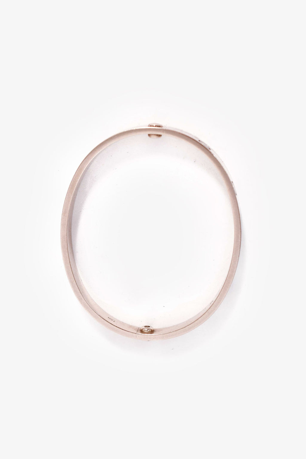 Cartier 18K White Gold Medium Model Love Bracelet Size 17