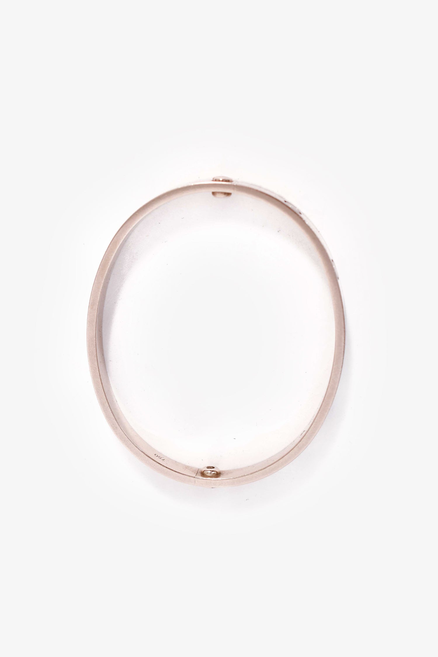 Cartier 18K White Gold Medium Model Love Bracelet Size 17