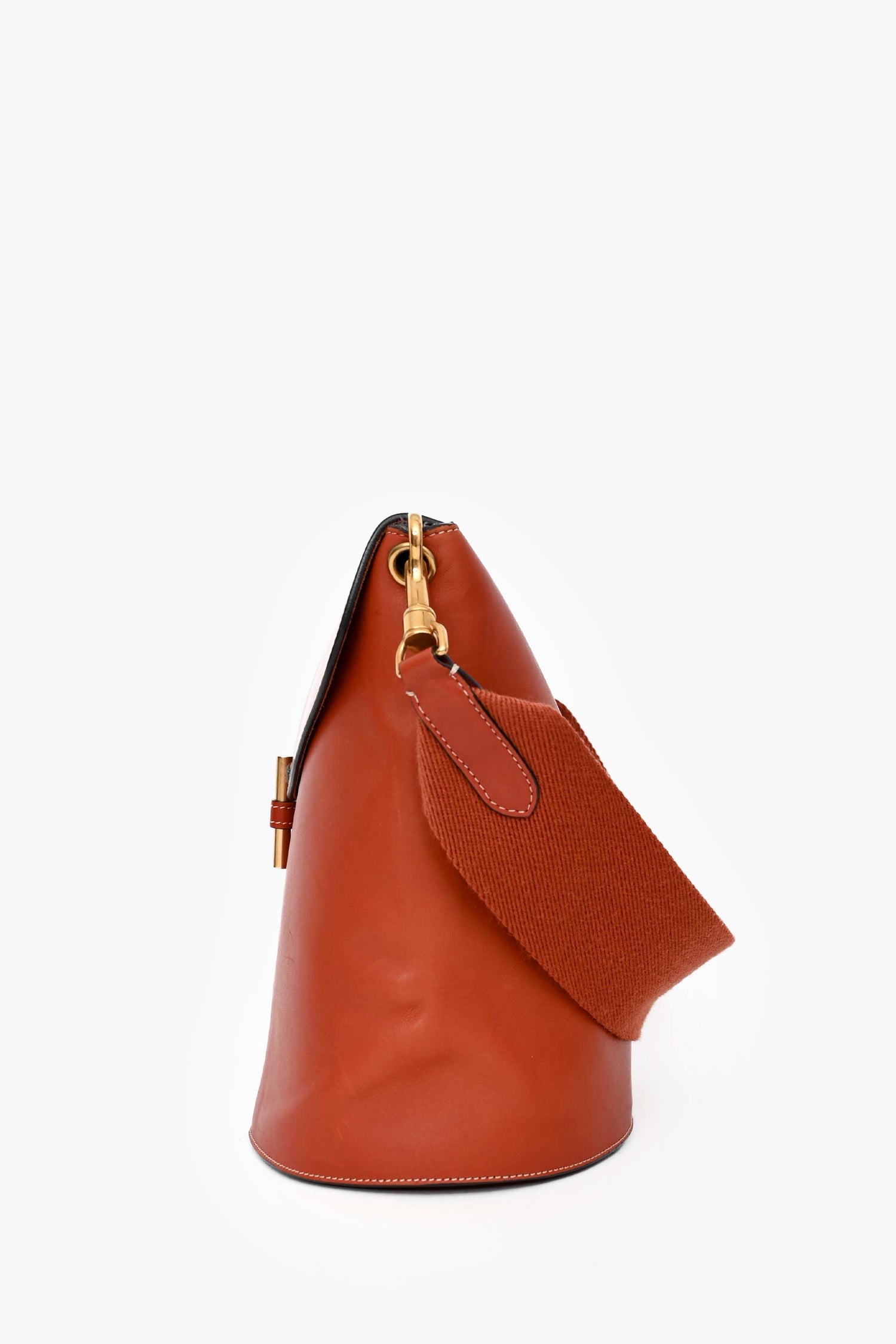 Celine 2015 Brown Leather Sangle Camera Shoulder Bag