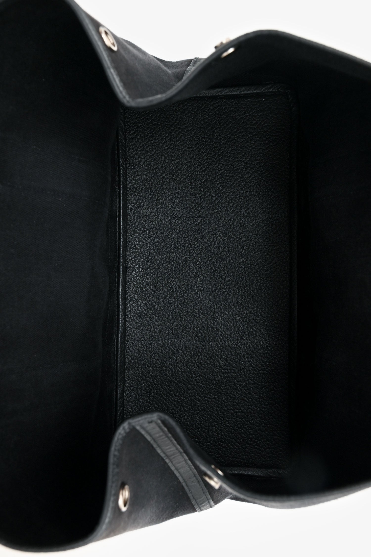Hermès 2014 Black Toile Canvas/Leather Garden Party 36