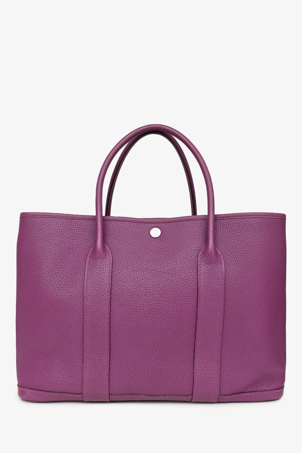 Hermès 2014 Purple Clemence Leather Garden Party 36