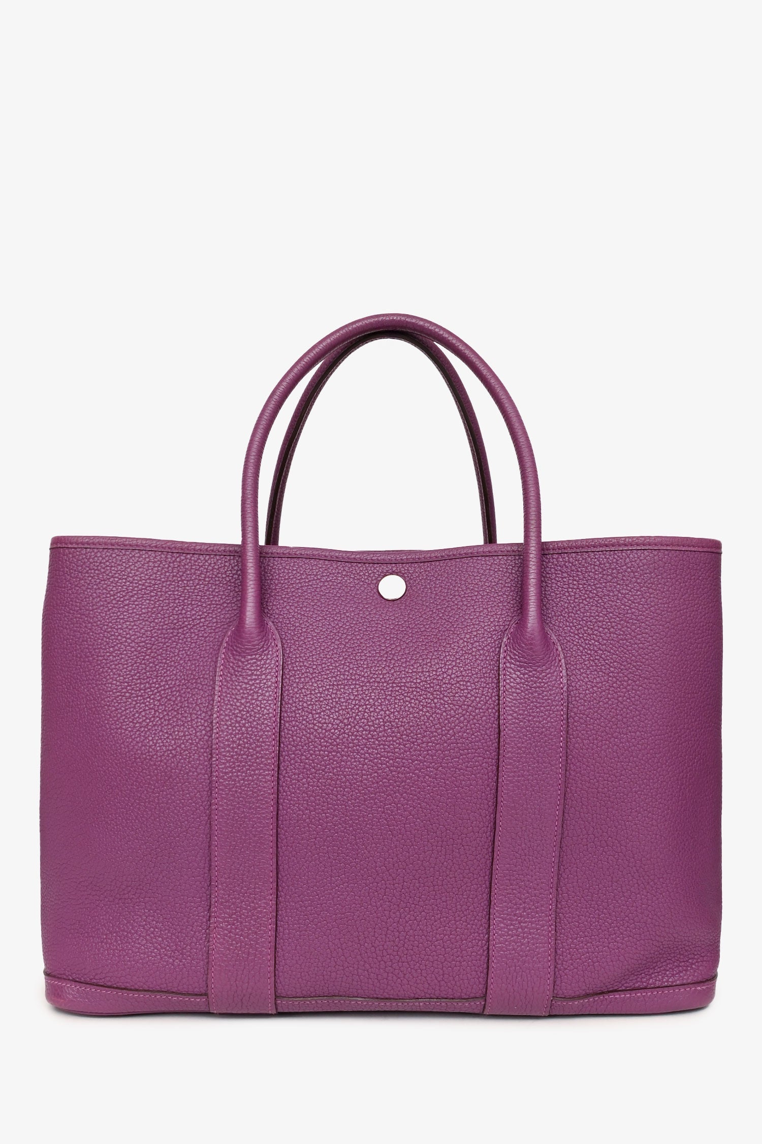 Hermès 2014 Purple Clemence Leather Garden Party 36