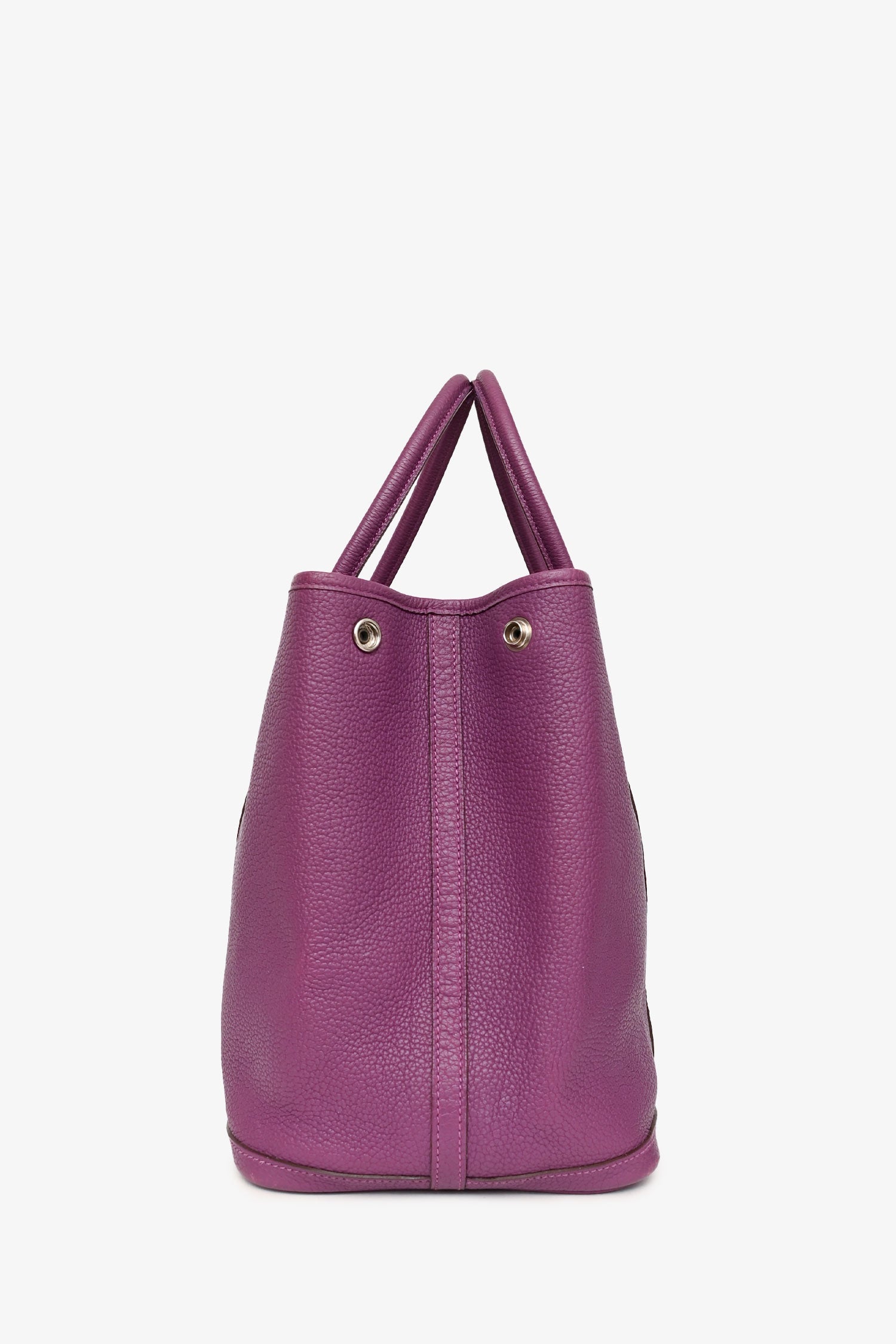 Hermès 2014 Purple Clemence Leather Garden Party 36