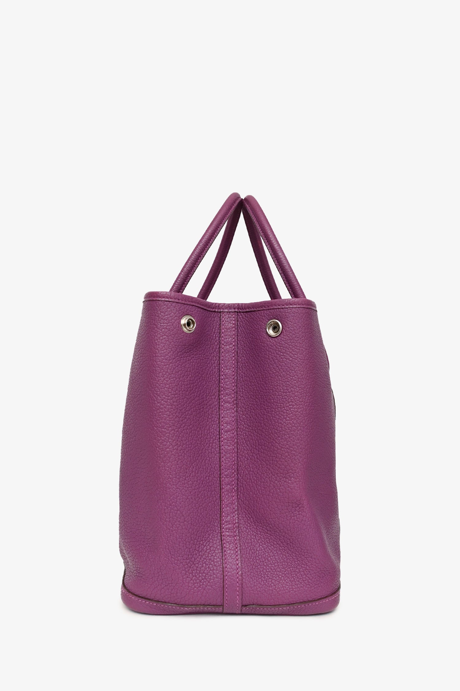 Hermès 2014 Purple Clemence Leather Garden Party 36